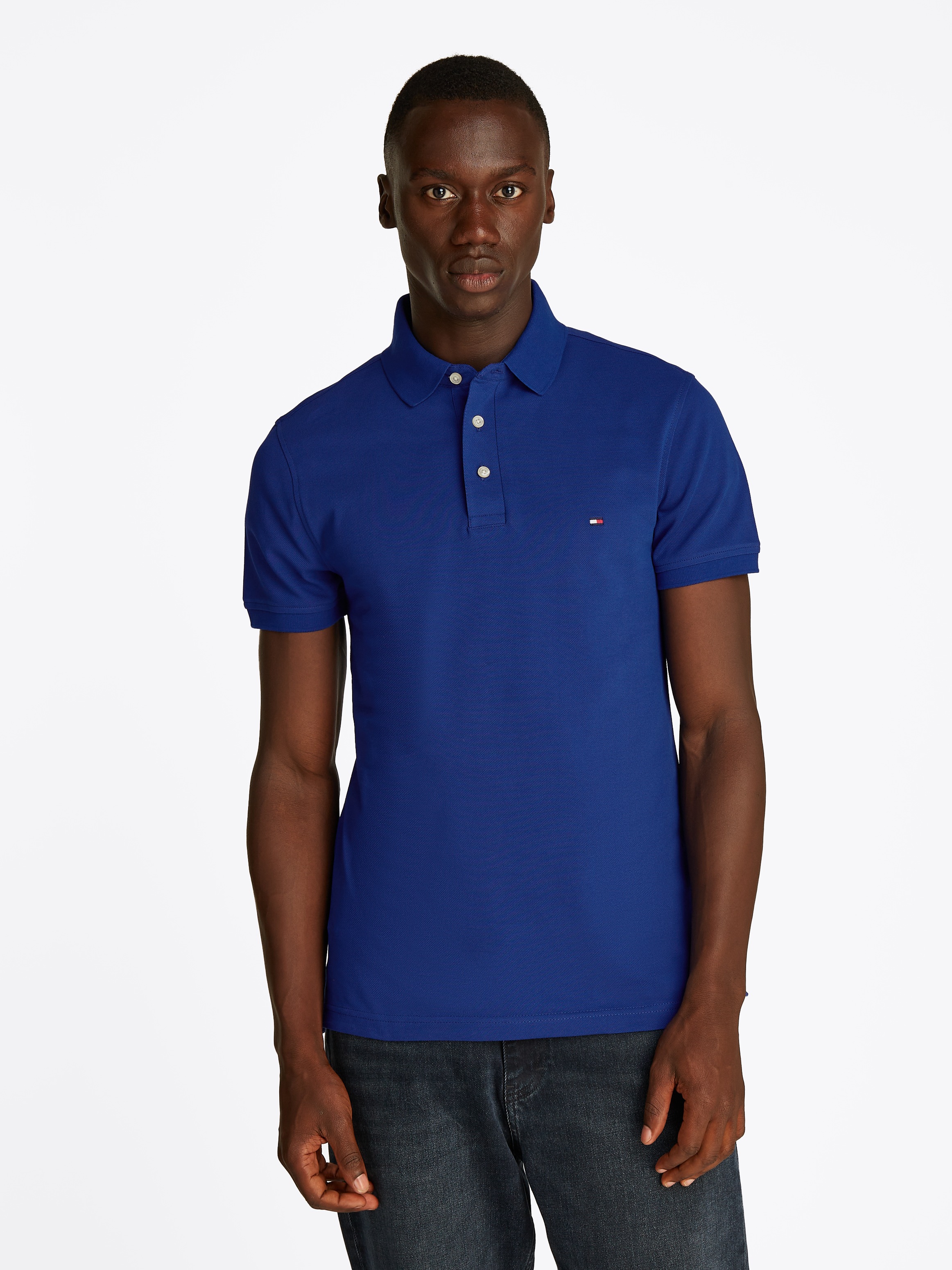 TOMMY HILFIGER Poloshirt »1985 SLIM POLO«, hochwertige Baumwoll-Piqué-Qualität