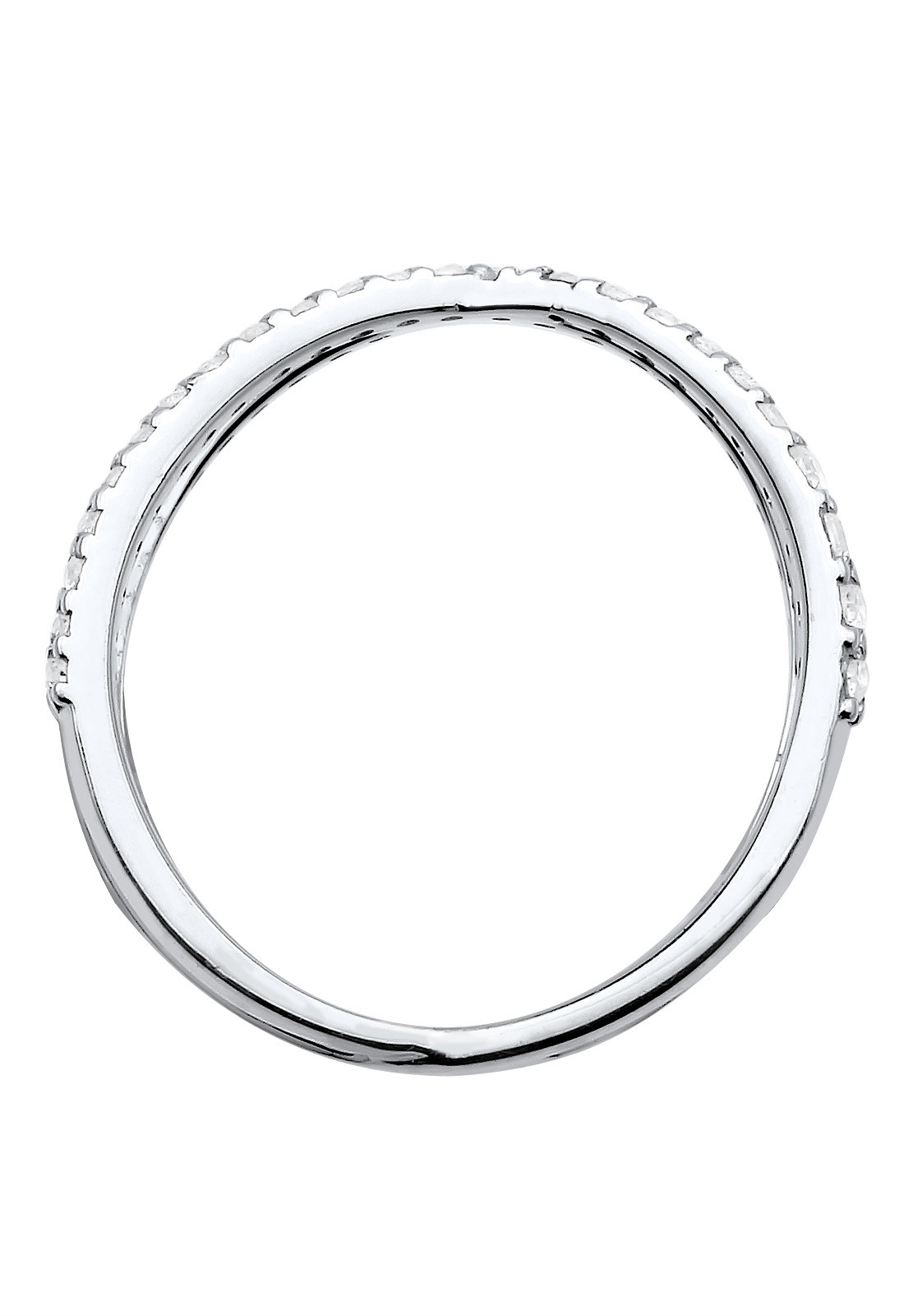 Elli Fingerring »Silberring Kreuz mit Zirkonia 925 Silber«
