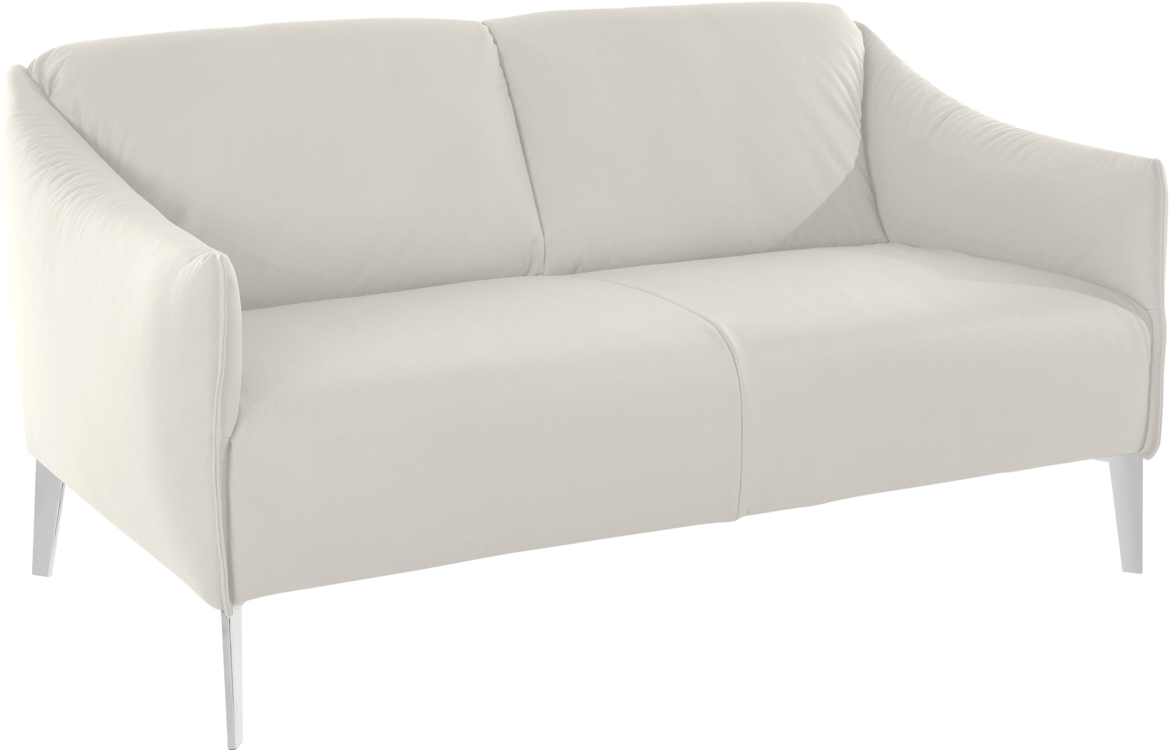 W.SCHILLIG 2-Sitzer »sally«, mit Metall-Winkelfüßen in Chrom glänzend, Breite 154 cm