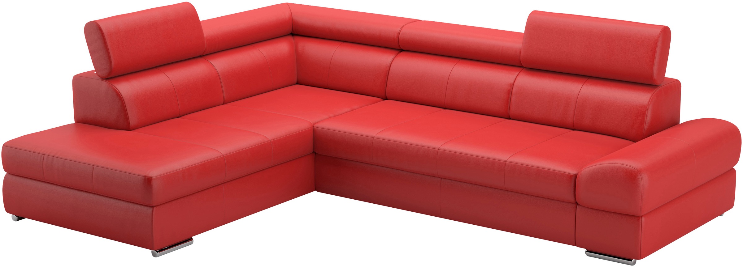 sit&more Ecksofa »Broadway L-Form«, mit verstellbaren Kopfteilen, wahlweise mit Bettfunktion