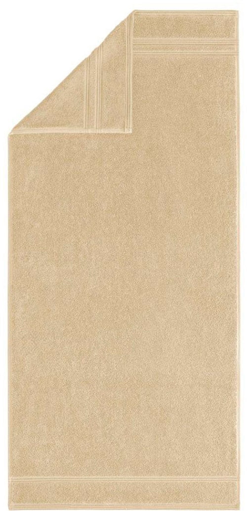 Egeria Handtuch »Manhatten Gold«, (1 St.), Uni Programm mit Streifenbordüre,  reine Baumwolle bequem und schnell bestellen