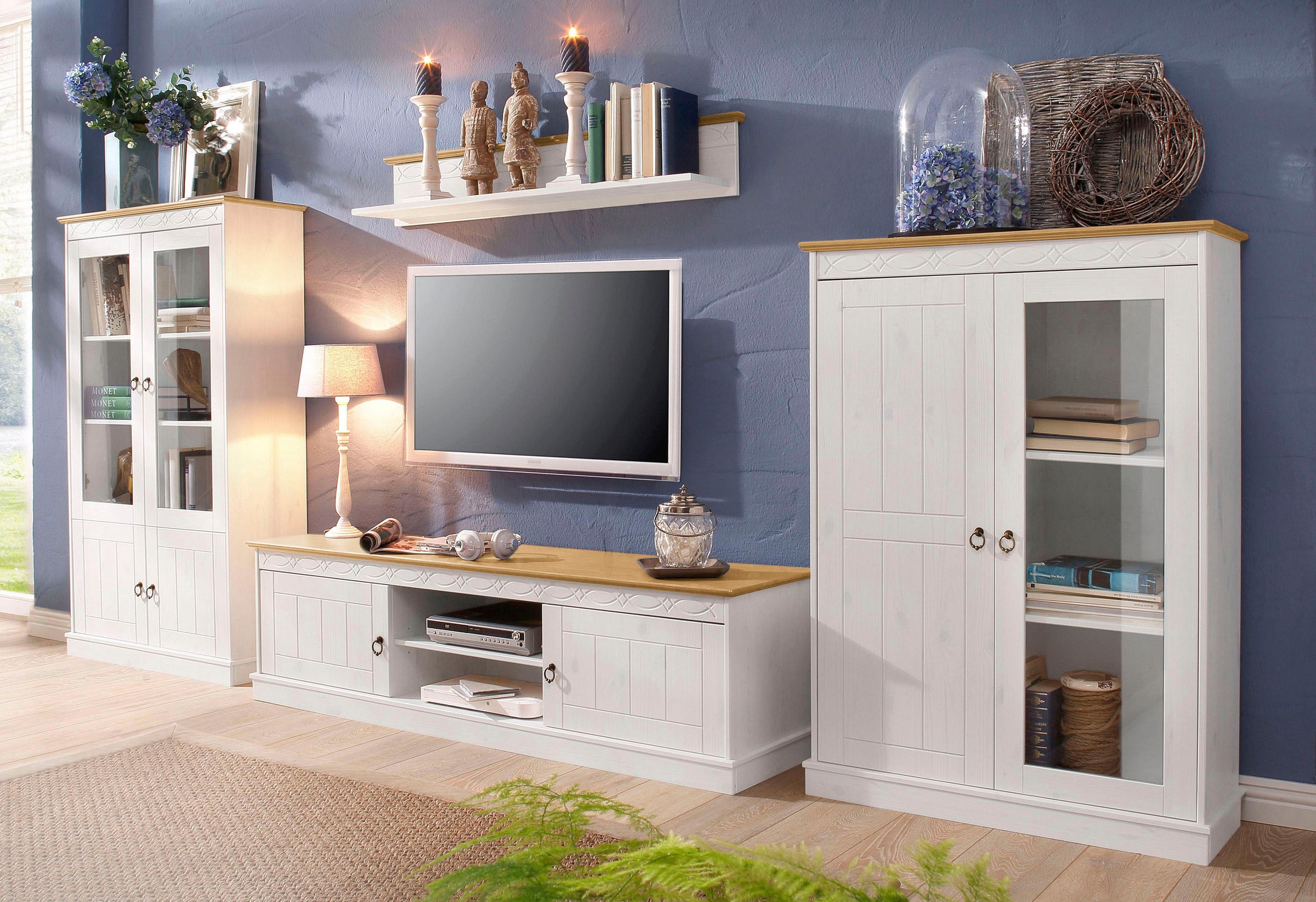 Home affaire Highboard »Indra«, Vitrine, Breite 86 cm
