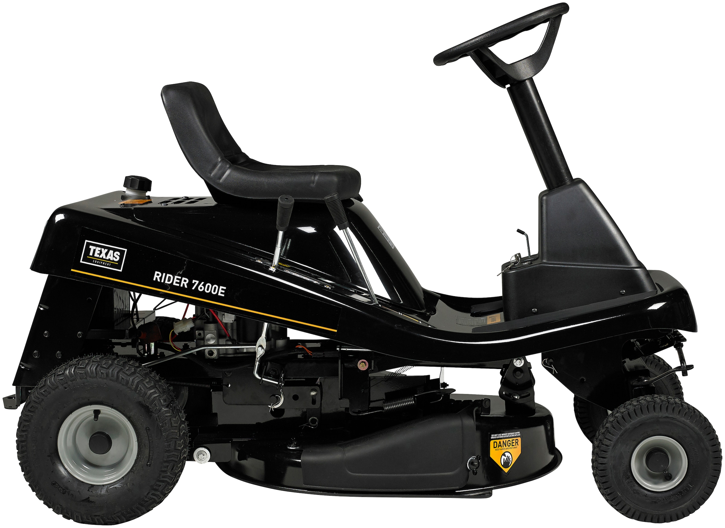 Texas Rasentraktor »Rider 7600E 2in1«, 140 x 77 x 92 cm