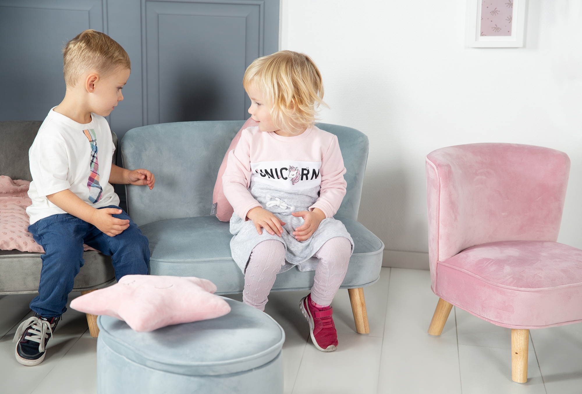 mit »Lil Kindersofa Sofa«, bestellen Holzfüßen roba® auf Rechnung