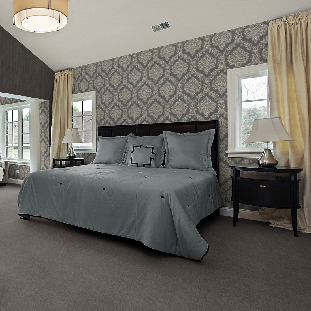 Bodenmeister Teppichboden »Jupiter, Velours - meliert, Made in Belgium«, rechteckig, 7,5 mm Höhe, Wohnzimmer, Schlafzimmer, Kinderzimmer, Breite 400/500 cm