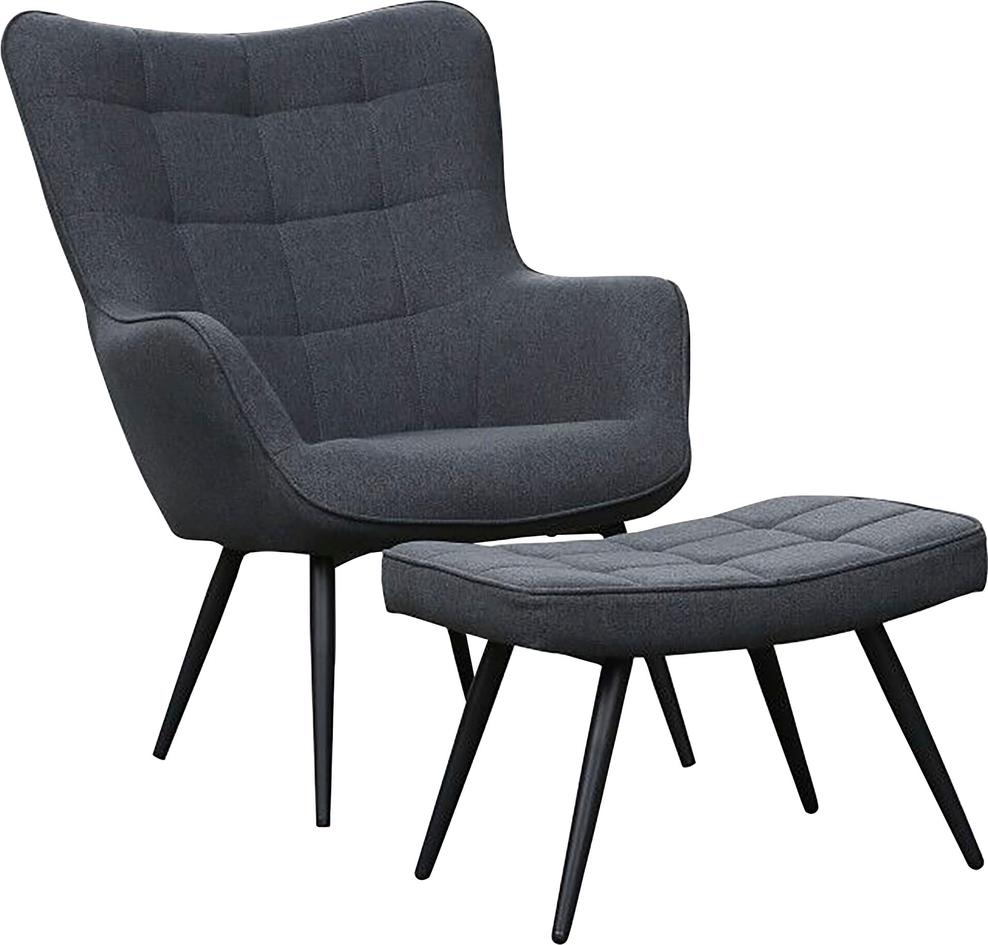 Homexperts Hocker »ULLA«, (1 St.), Hocker mit Steppung