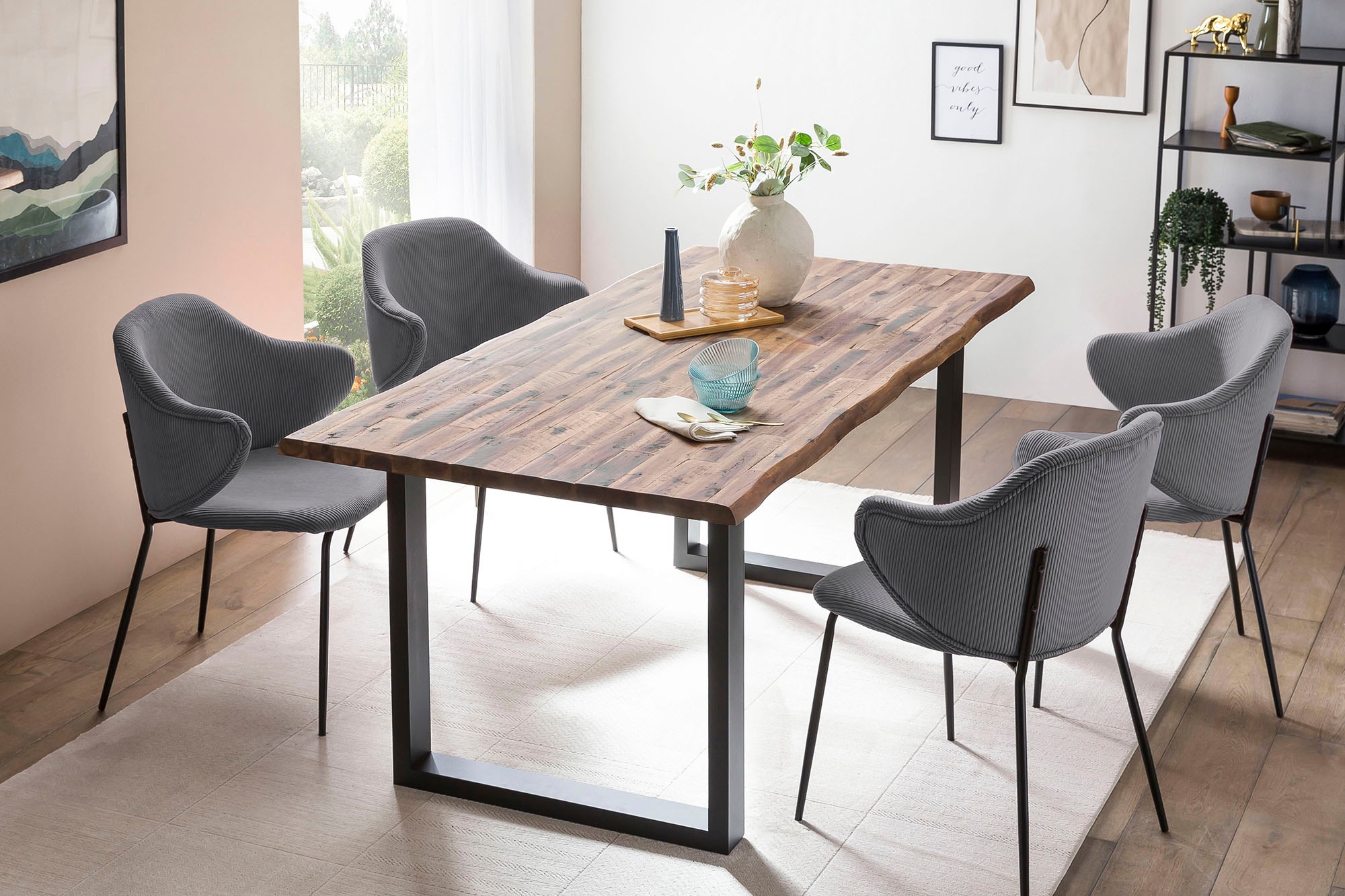 SalesFever Esstisch »Design Esstisch für stilvolles Ambiente« Doppelt lacki günstig online kaufen