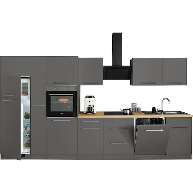 wiho Küchen Küchenzeile »Unna«, mit E-Geräten, Breite 370 cm auf Raten  kaufen
