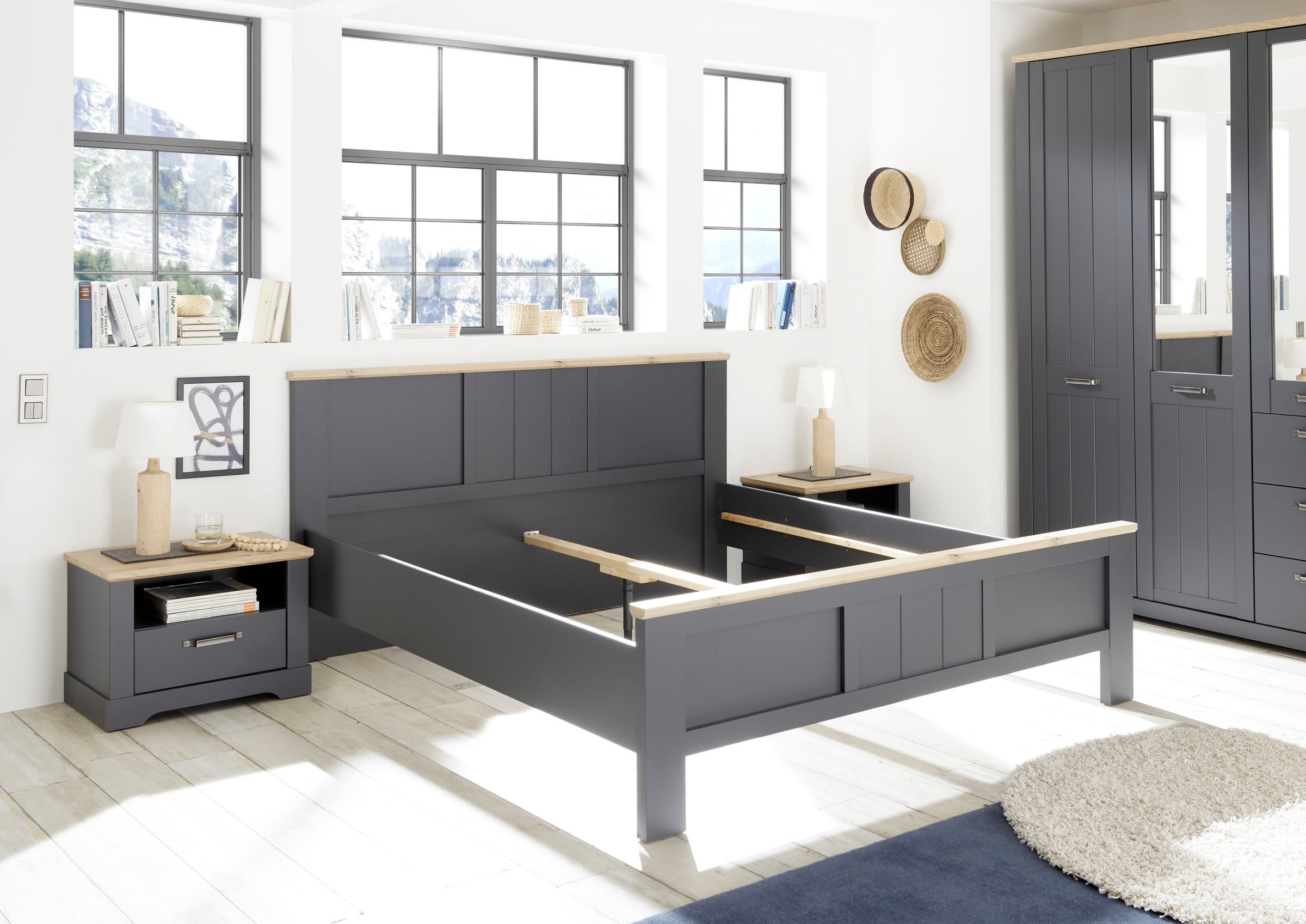Schlafkontor Nachtkommode »Elastir«, im Landhausstil