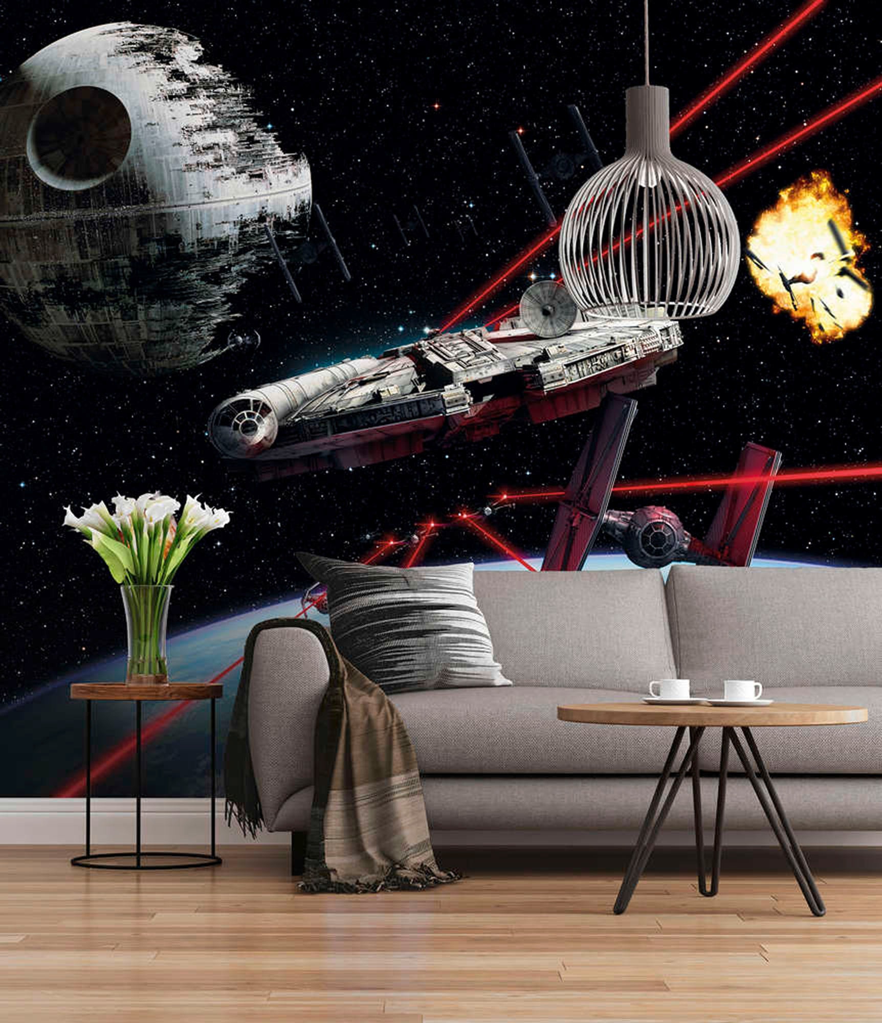 Komar Fototapete »STAR WARS Millennium Falcon - Größe 368 x 254 cm«, bedruc günstig online kaufen