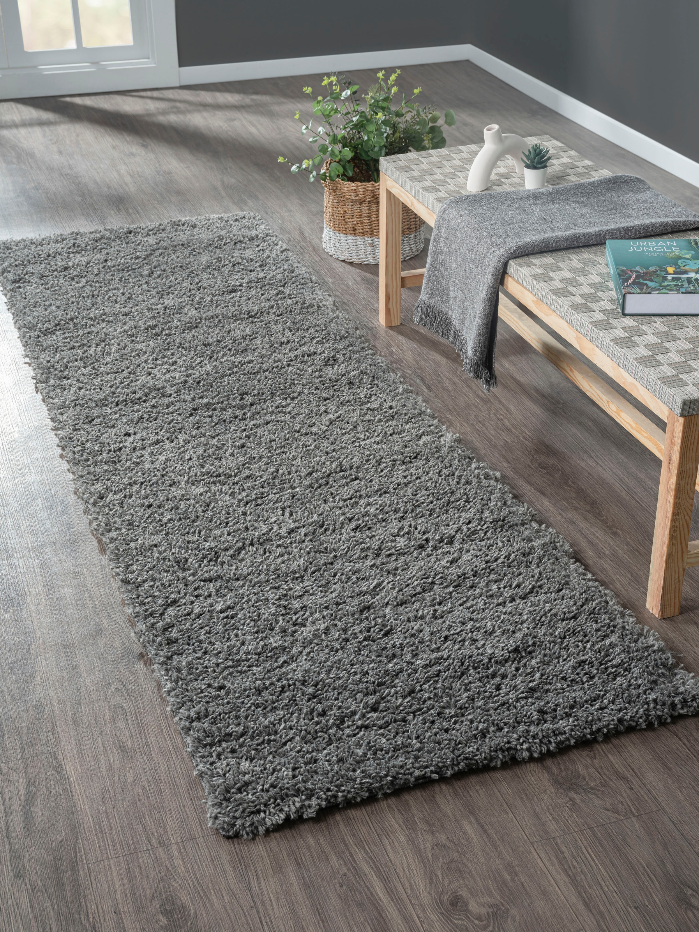 Myflair Möbel & Accessoires Hochflor-Läufer »My Shaggy«, rechteckig, 37 mm günstig online kaufen