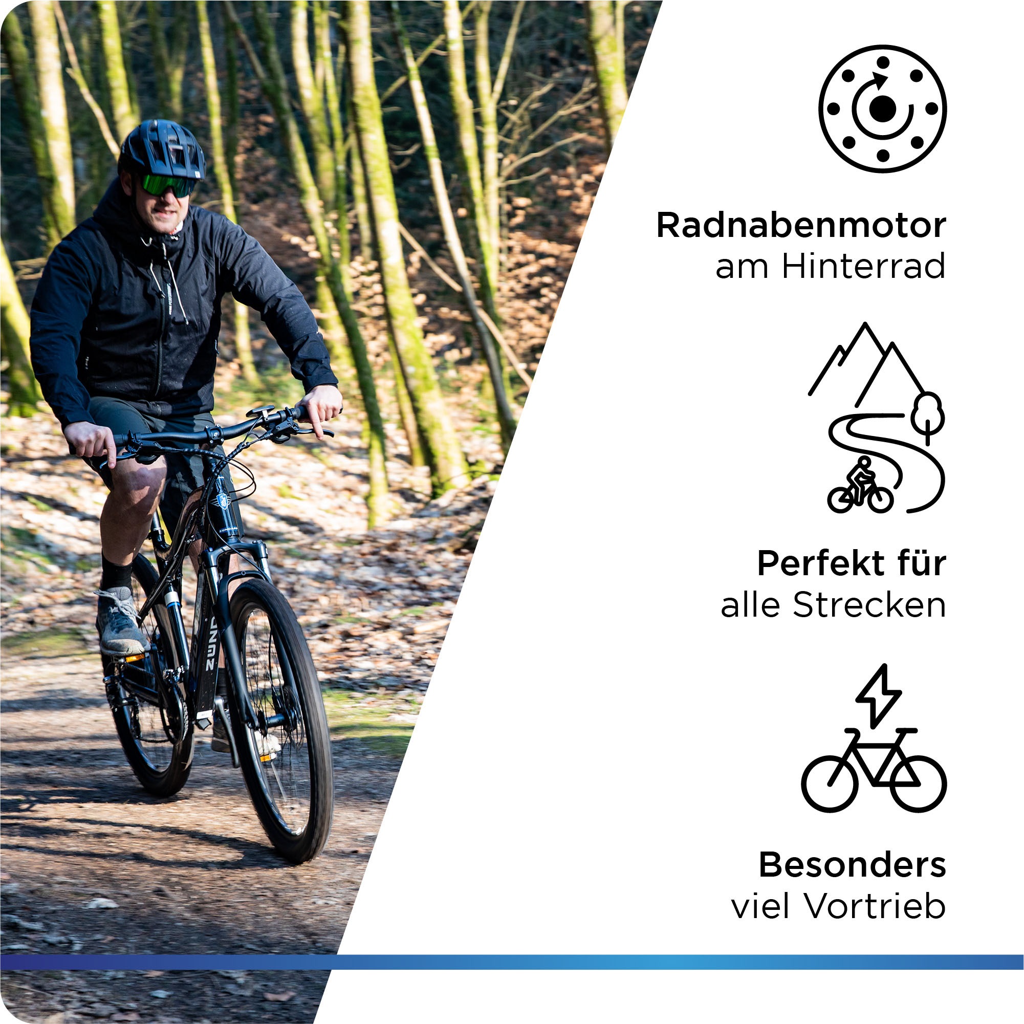 Zündapp E-Bike »Z898«, 24 Gang, Heckmotor 250 W, Pedelec, Elektrofahrrad für Damen u. Herren, MTB