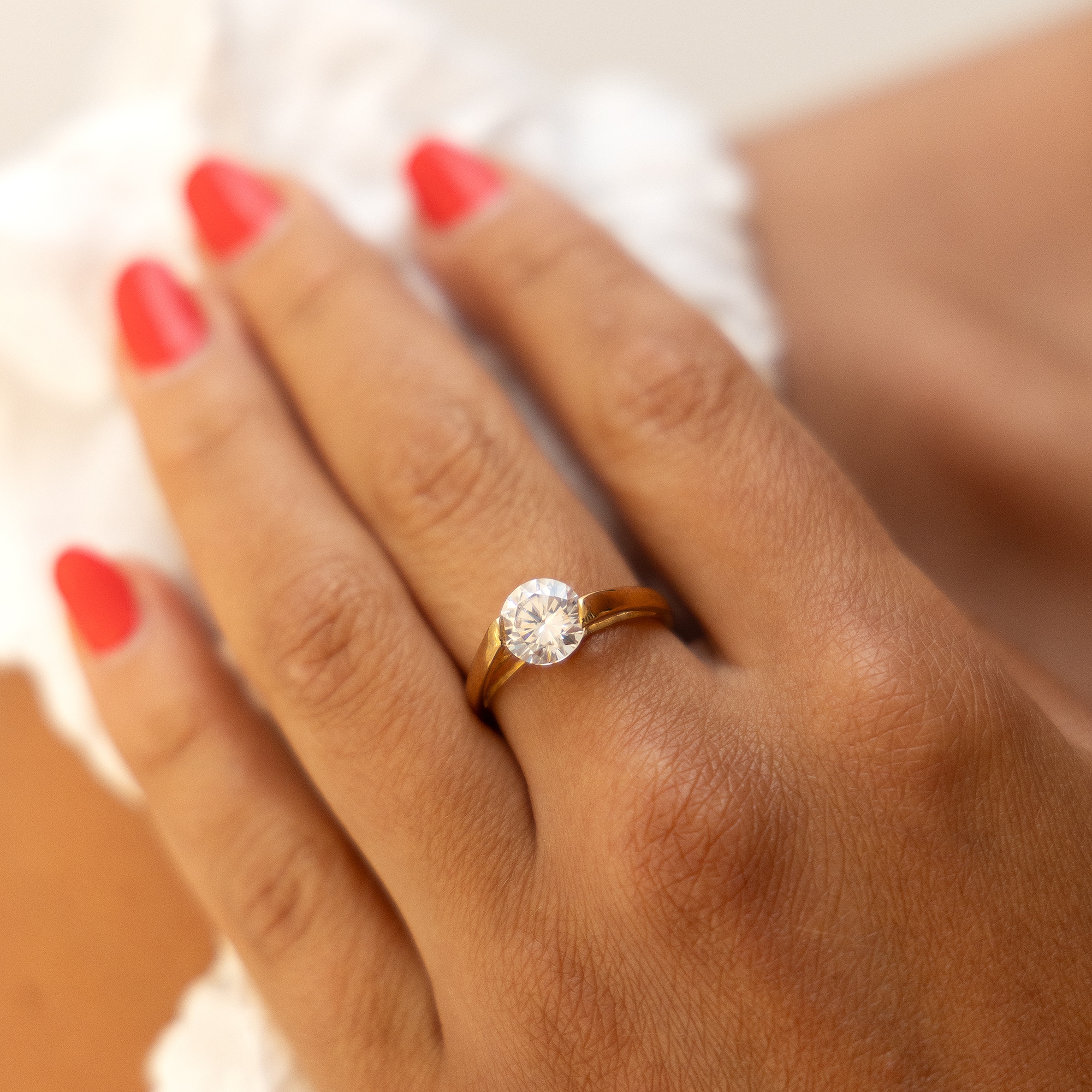 Fascination by Ellen K. Fingerring »Gold 333 mit Zirkonia weiß 8mm«