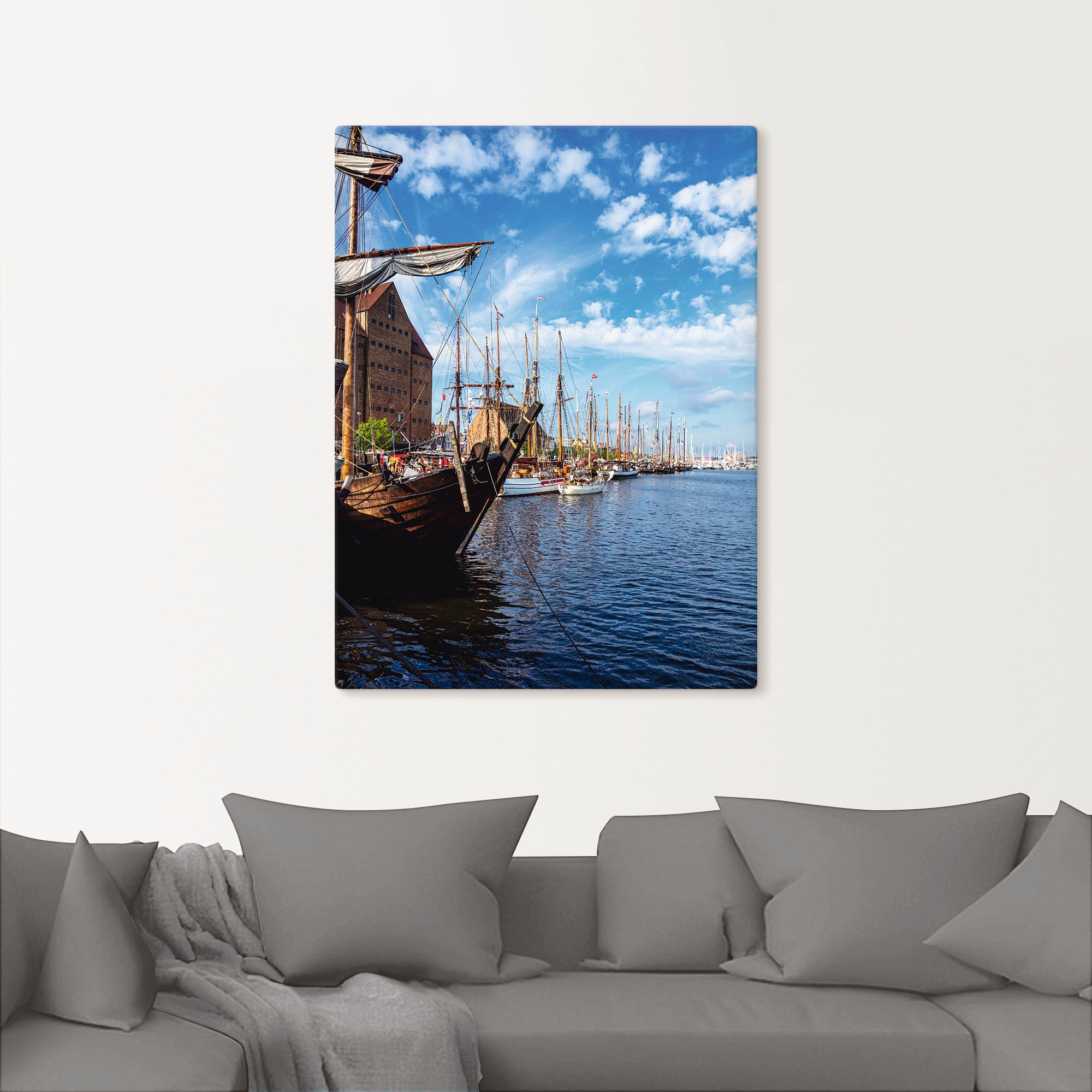 Artland Wandbild »Segelschiffe auf Warnow Rostock«, Bilder von Booten &  Schiffen, (1 St.), als Alubild, Leinwandbild, Wandaufkleber oder Poster in  versch. Größen auf Raten bestellen