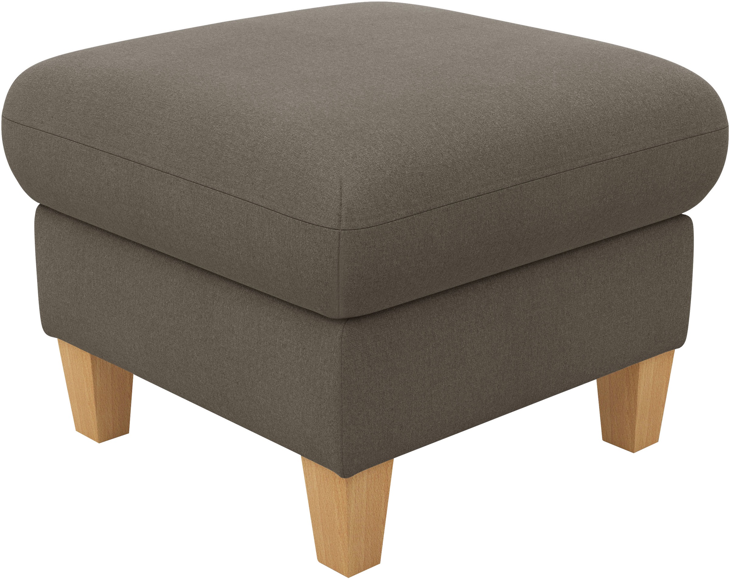 Home affaire Polsterhocker "Rochelle" 1 tlg. Massive 12 cm Holzbeine günstig online kaufen