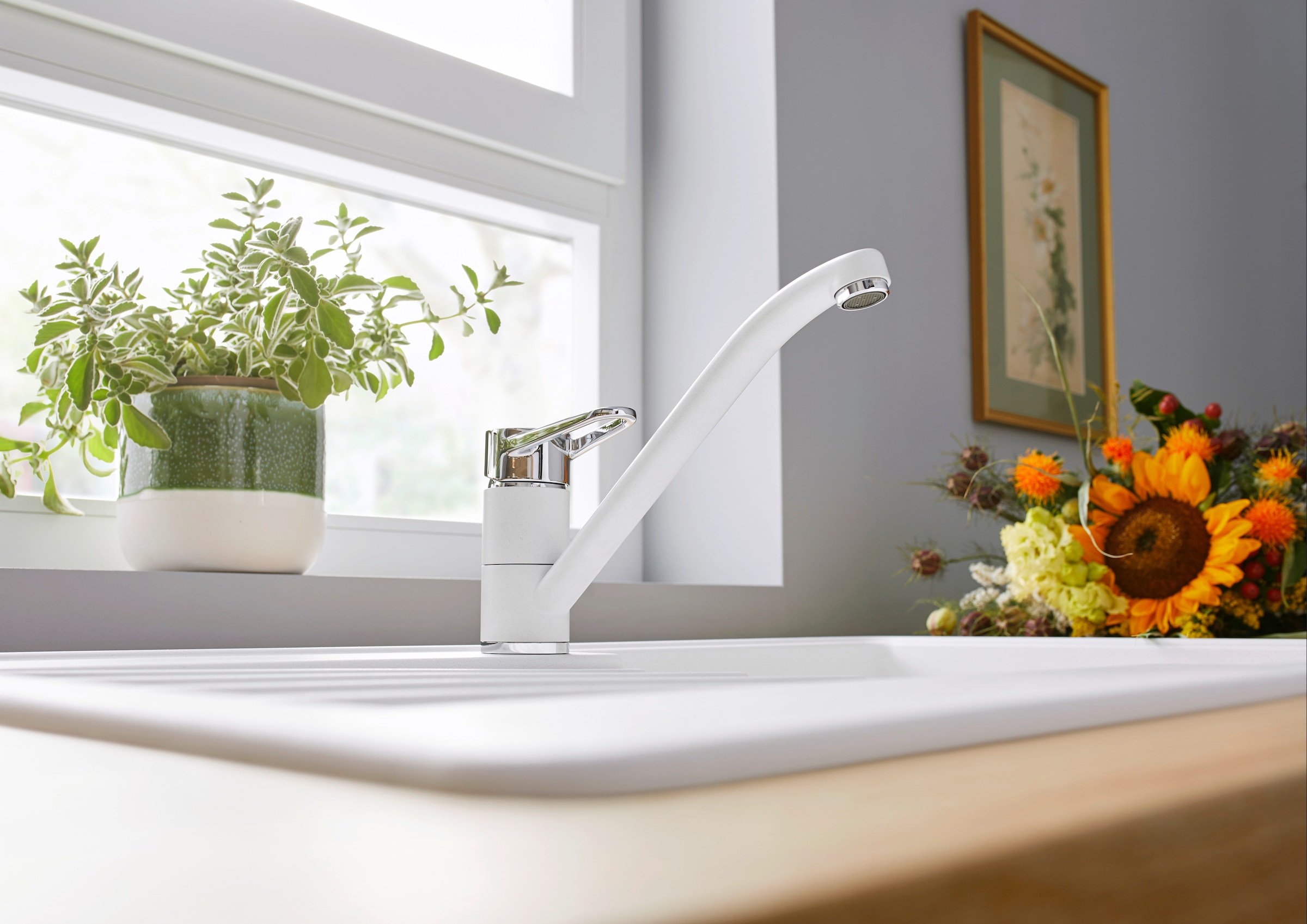 Blanco Küchenarmatur »BLANCOWEGA II« Auslauf 180° schwenkbar