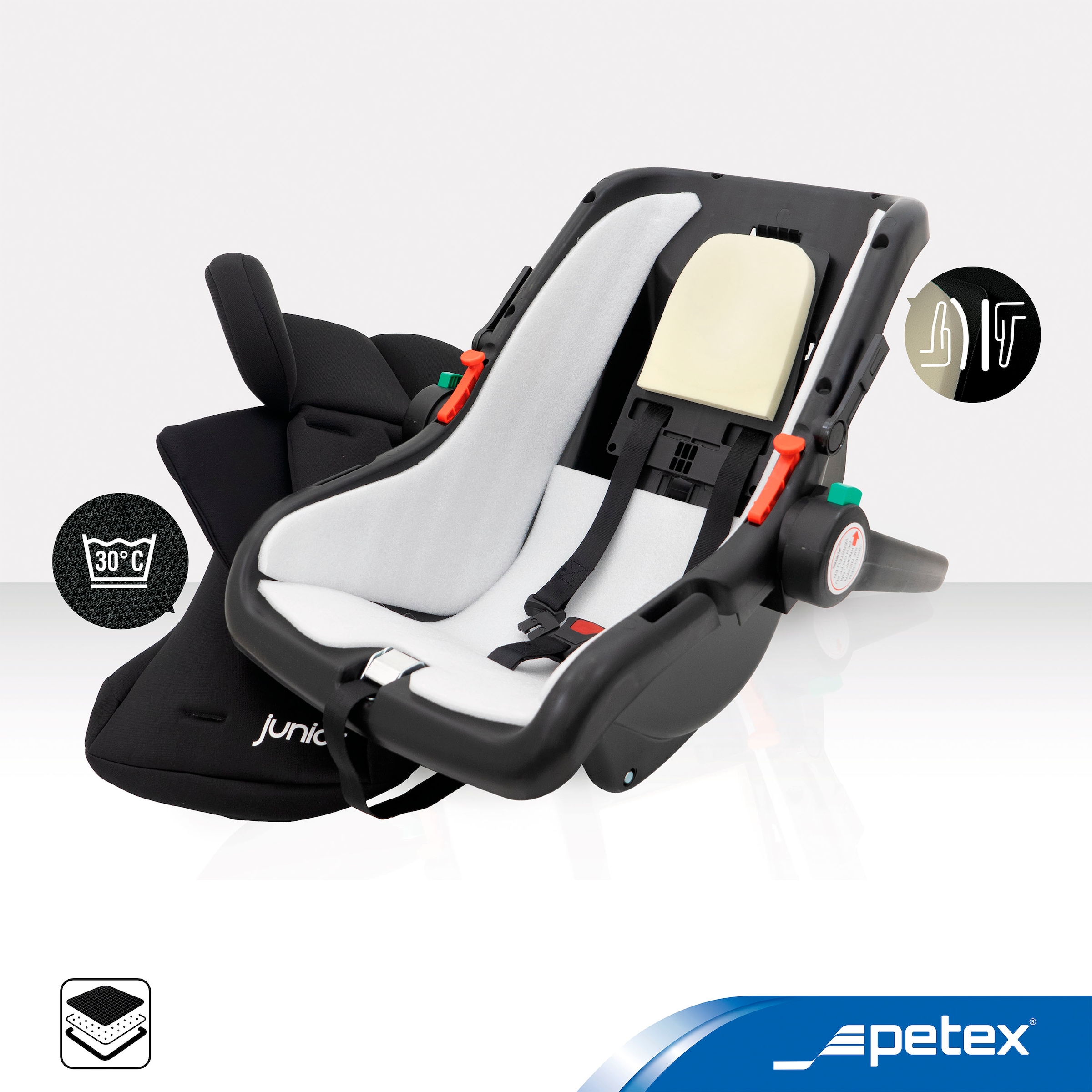 Petex Babyschale »Bambini, schwarz«