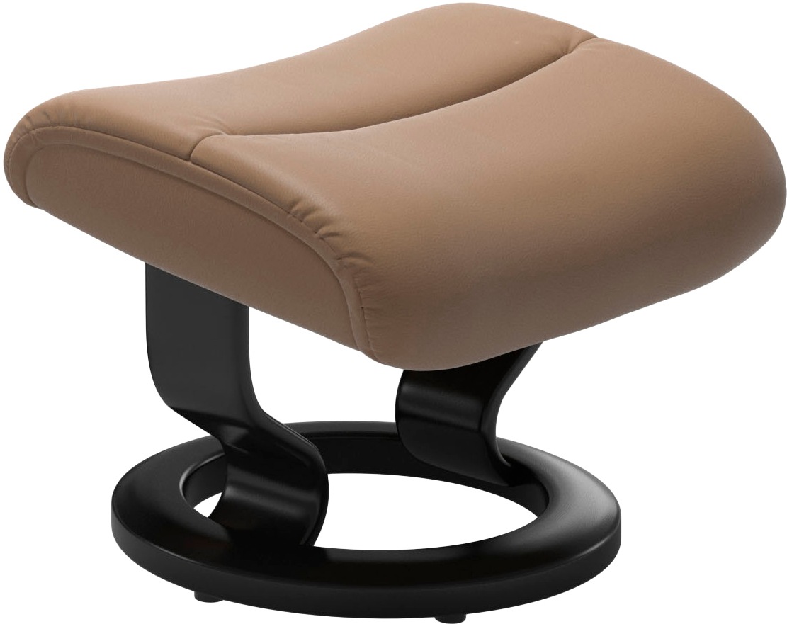 Stressless® Relaxsessel »View«, (Set, Relaxsessel mit Hocker), mit Classic Base, Größe S,Gestell Schwarz