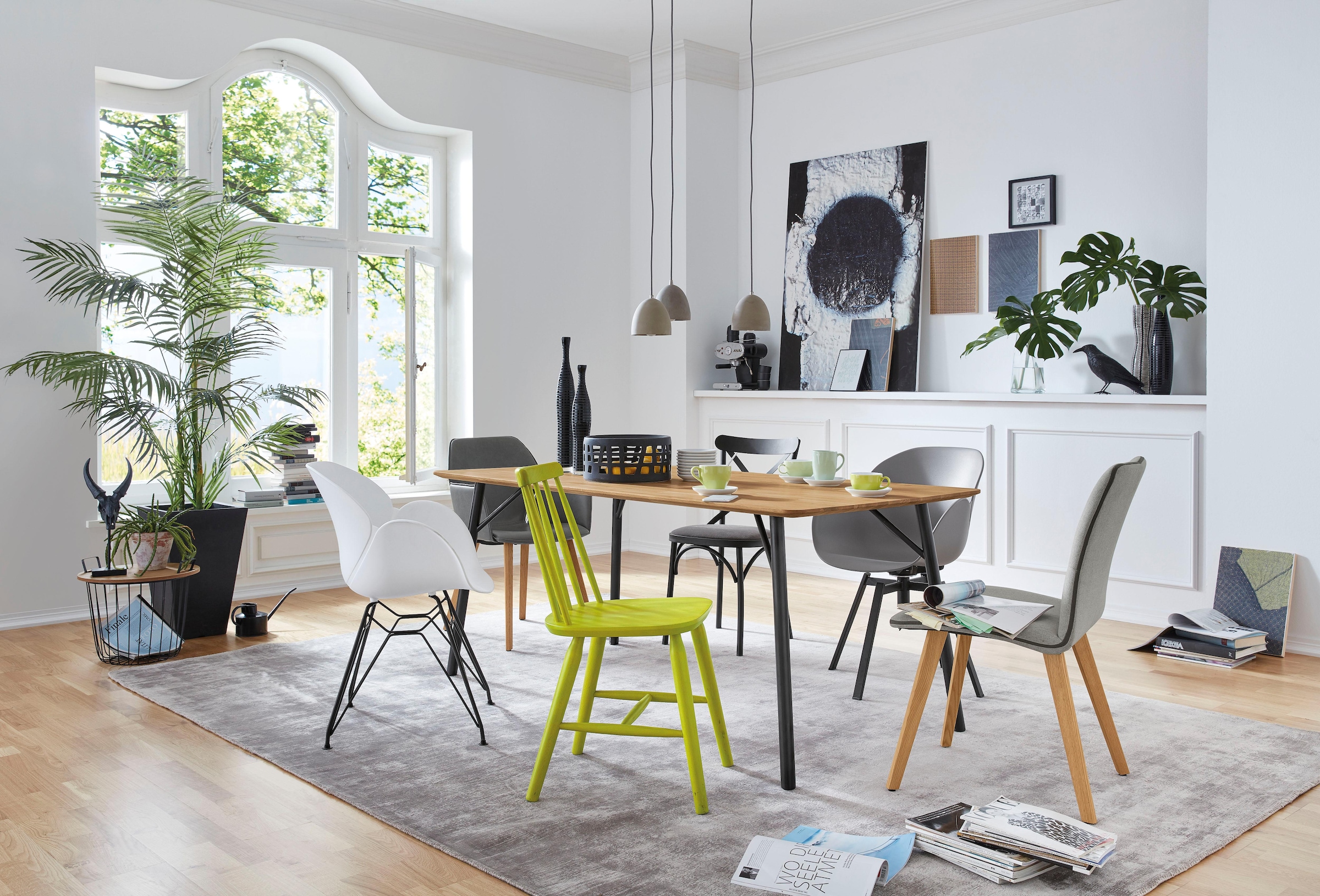 8. Bild von GALLERY M branded by Musterring Esstisch »Tonio«, 4473 Massivholz Wildeiche