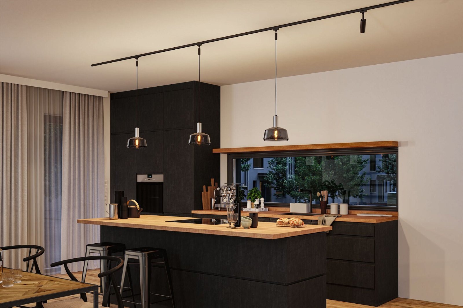 Paulmann Schienensystem-Sets »URail Schirm Neila 2Easy 230mm Rauchglas«