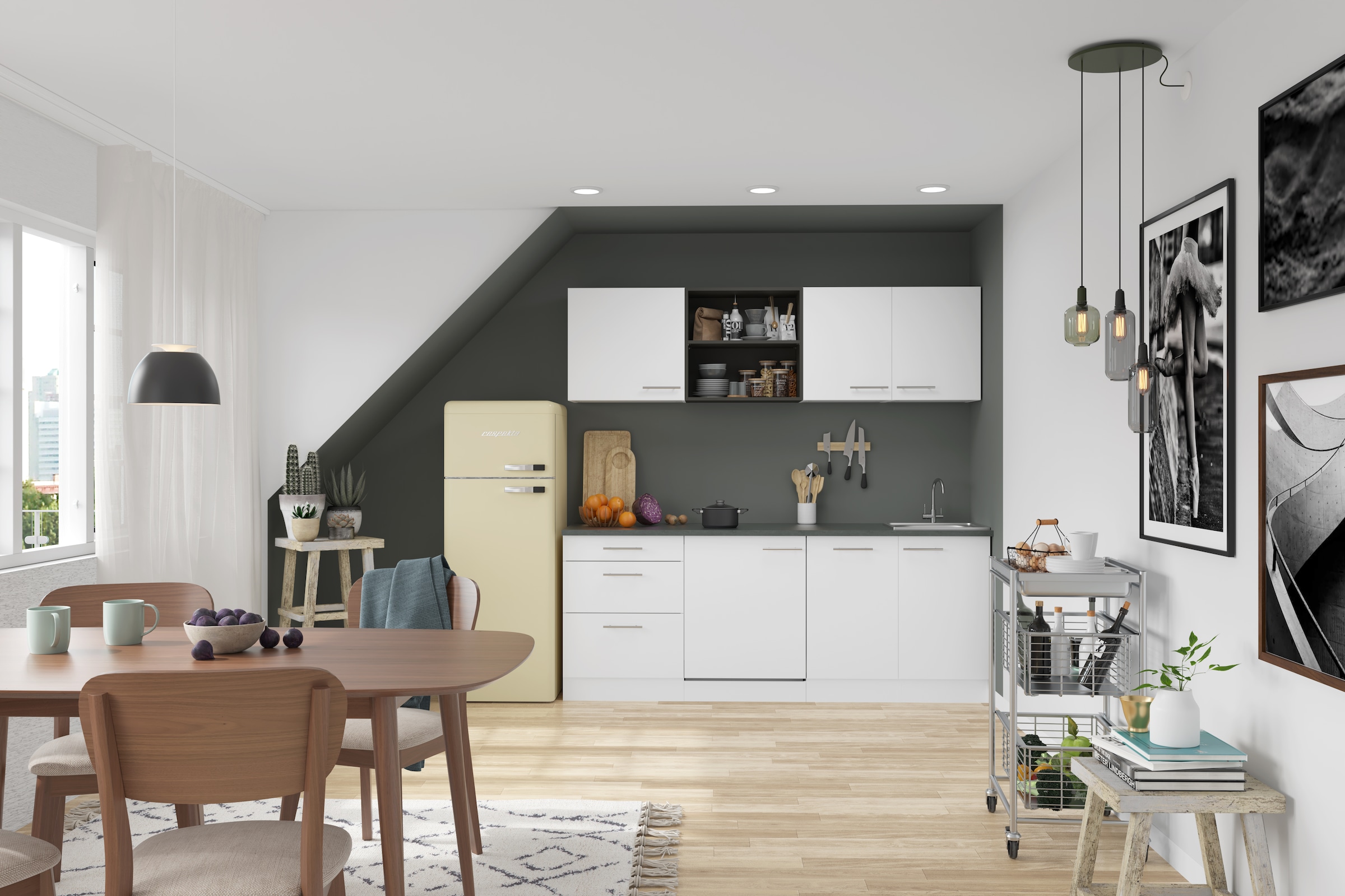 OPTIFIT Küche »Bella«, Breite 210 cm, wahlweise mit E-Geräten