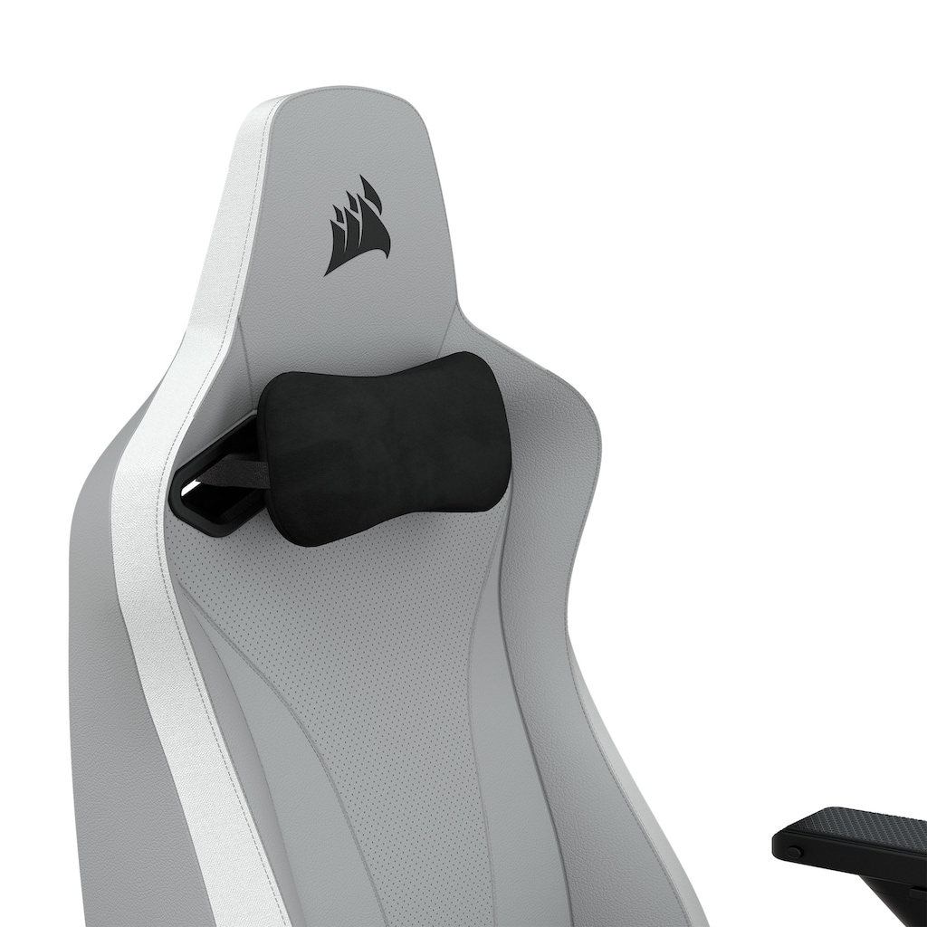 Corsair Gaming-Stuhl »TC200 Leatherette Gaming Chair, Standard Fit, Light Grey/White«