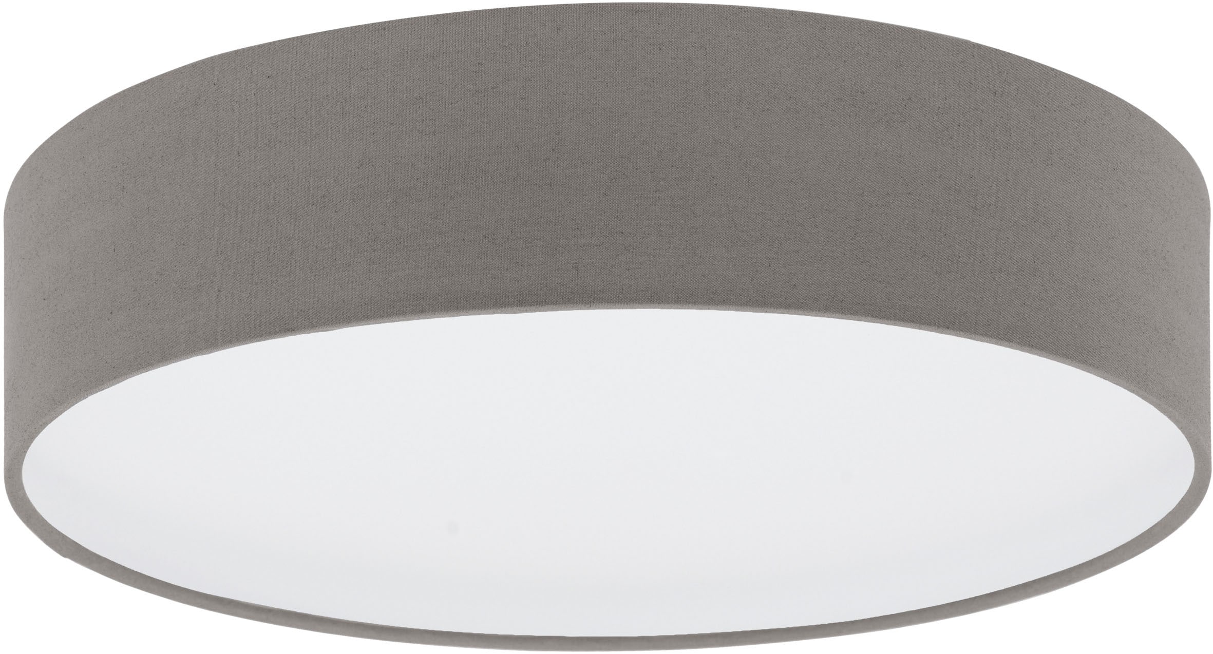 EGLO LED Deckenleuchte »Deckenlampe Anadia, Lampe aus Stoff, Ø38cm, Textilschirm« E27 1 Stk. Stahl und Textil, Wohnzimmerlampe, Schlafzimmerlampe, Stoffschirm,