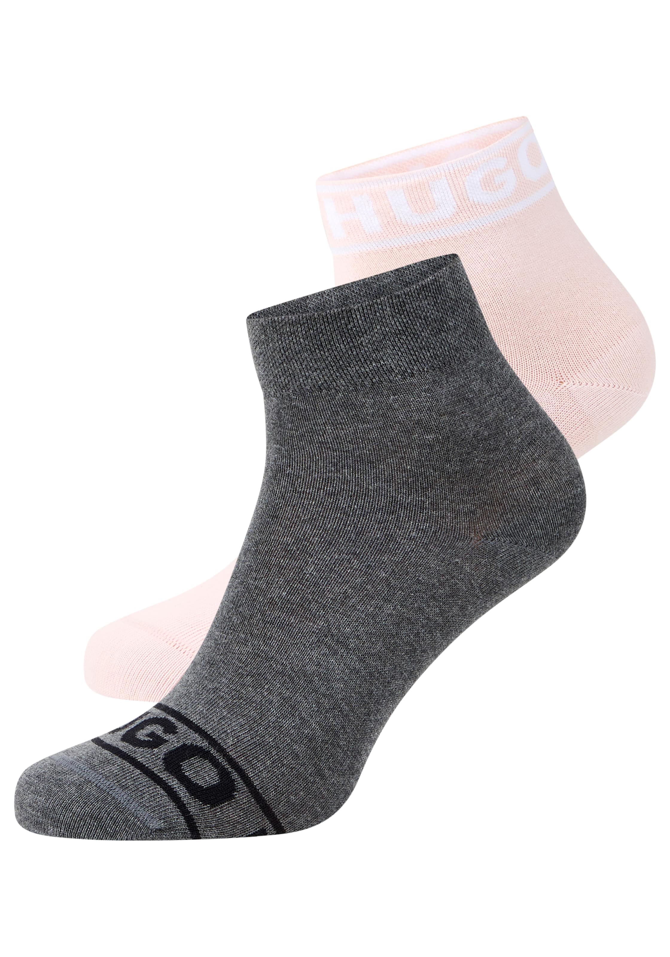 HUGO Underwear Freizeitsocken »2P SH LOGO CC W« Set, 2er, 2 Paar tlg. mit Logobund