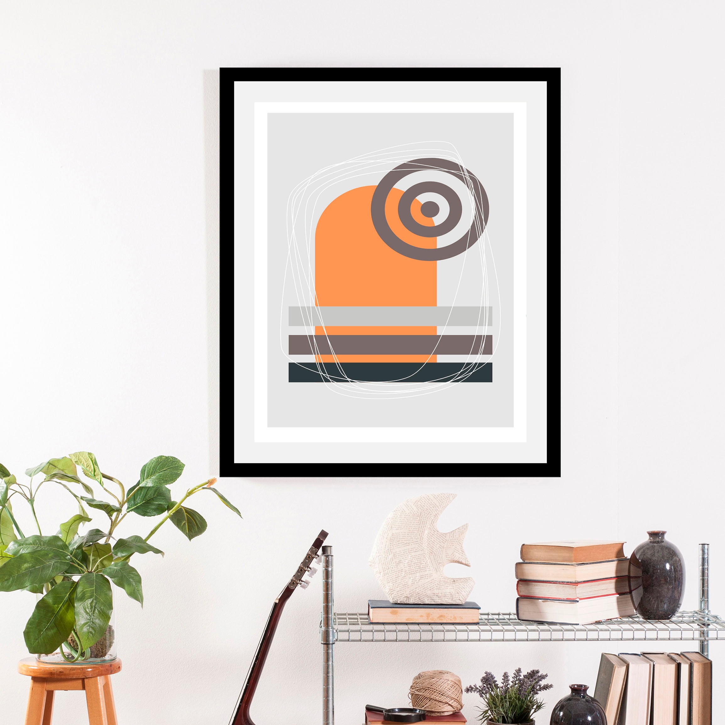 queence Bild »Fia«, Abstrakt-Kunst-Figuren, (1 St.), gerahmt günstig online kaufen