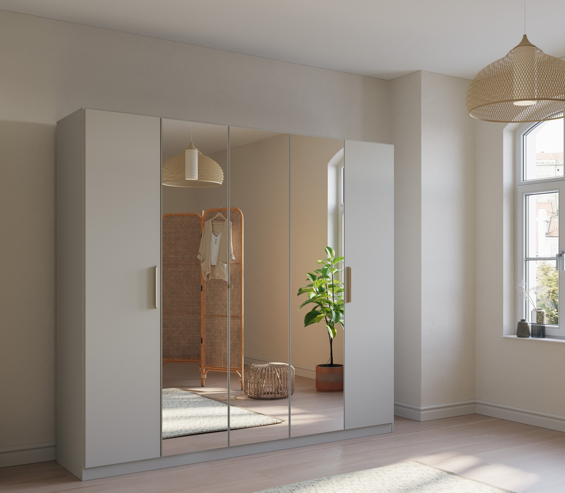 rauch Kleiderschrank »Skandi by Quadra Spin Schlafzimmerschrank«, im Landha günstig online kaufen