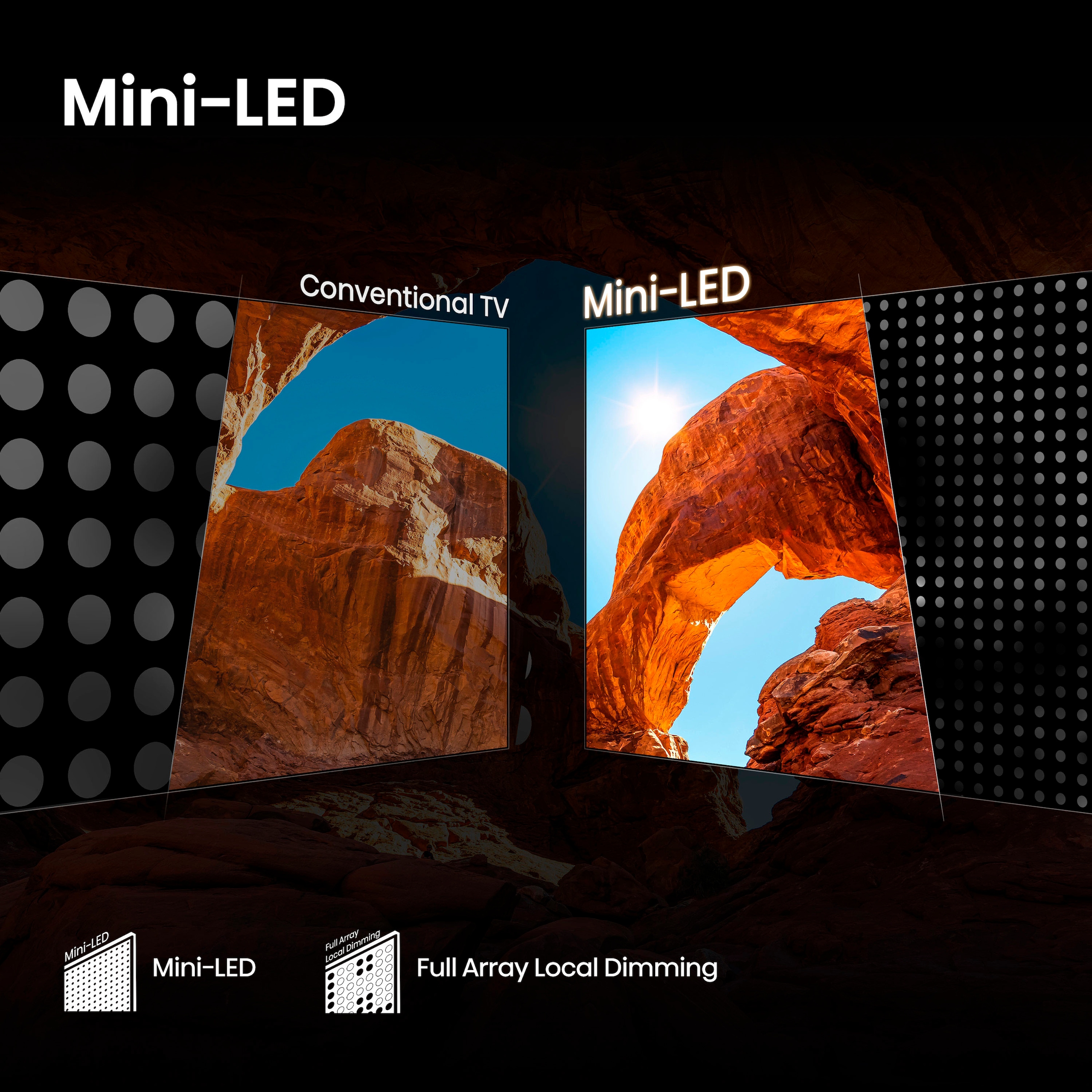 Hisense QLED Mini LED-Fernseher »50U7Q«, 4K Ultra HD, Smart-TV, 4K UHD Mini LED