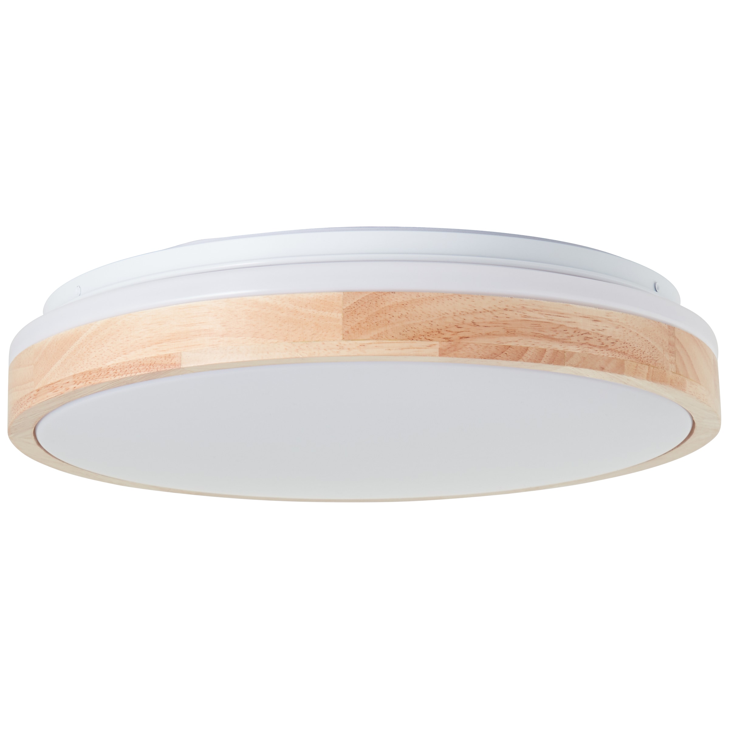 Brilliant LED Deckenleuchte »Brodsky«, 2500 lm, Ø 39 cm, Metall/Holz, holz hell/weiß