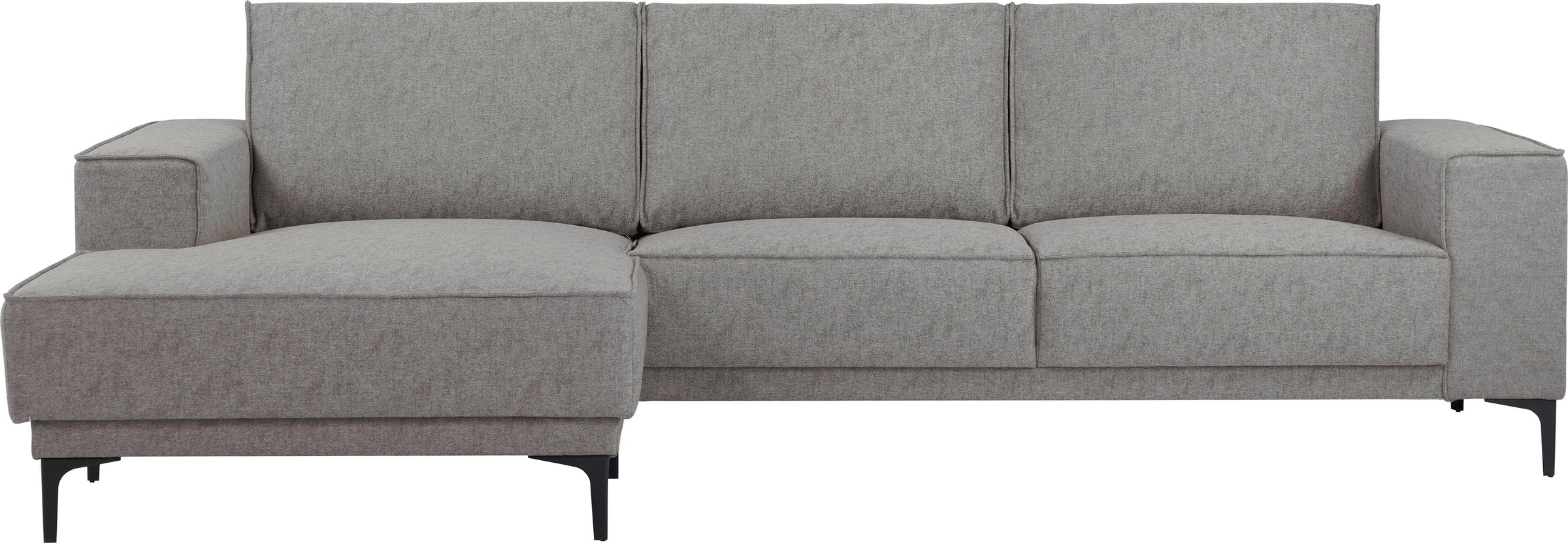 Places of Style Ecksofa »Polsterecke Oland, Struktur, Flachgewebe, Luxus-Mi günstig online kaufen