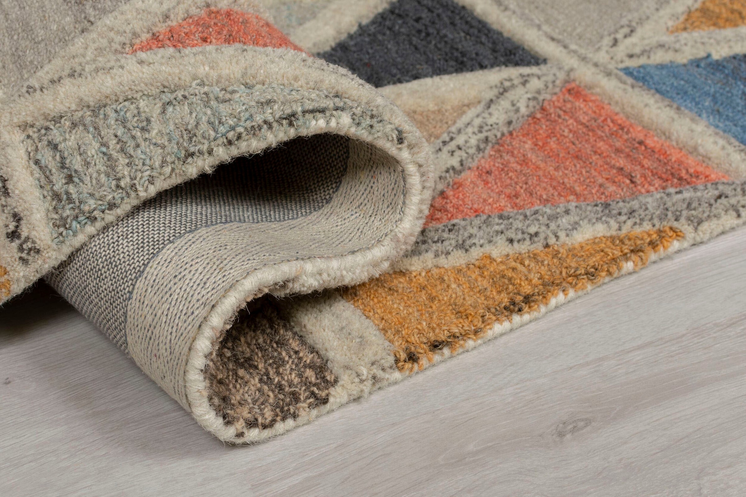 FLAIR RUGS Läufer »Moretz«, rechteckig, 10 mm Höhe, 100% Wolle, mehrfarbig gemustert, fußbodenheizungsgeeignet, Läufer