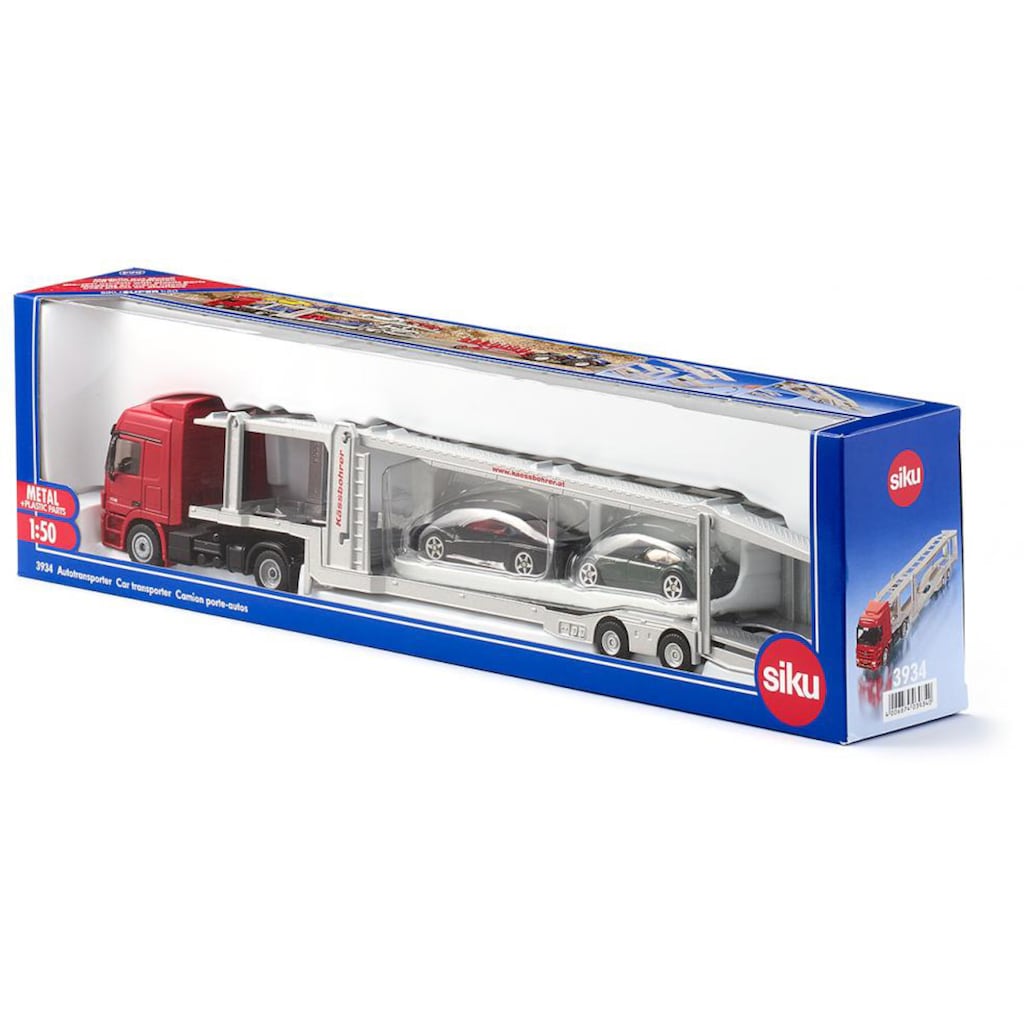 Siku Spielzeug-LKW »SIKU Super, Autotransporter (3934)«, inkl. 2 Spielzeugautos