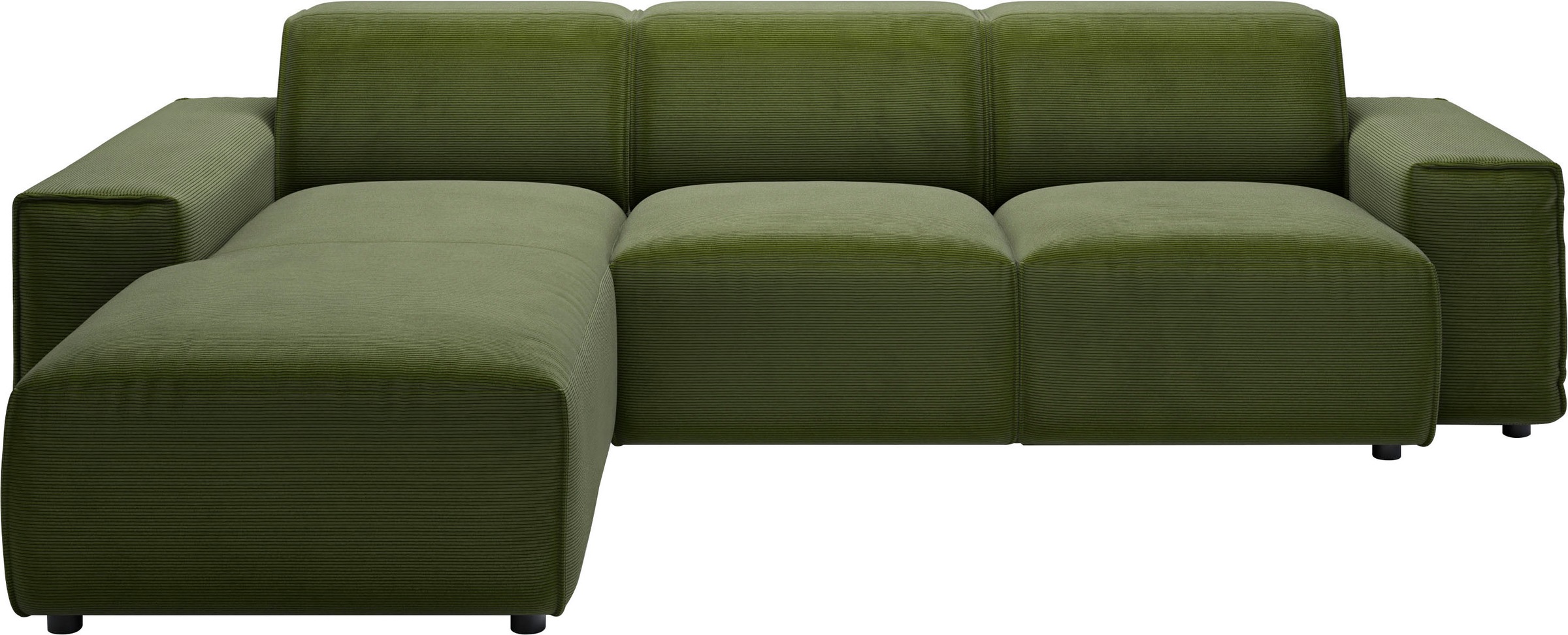andas Ecksofa »Glimminge L-Form auch in Breitcord, Feincord + Easy care-Bezug,«, Breite 264, Zierkissen