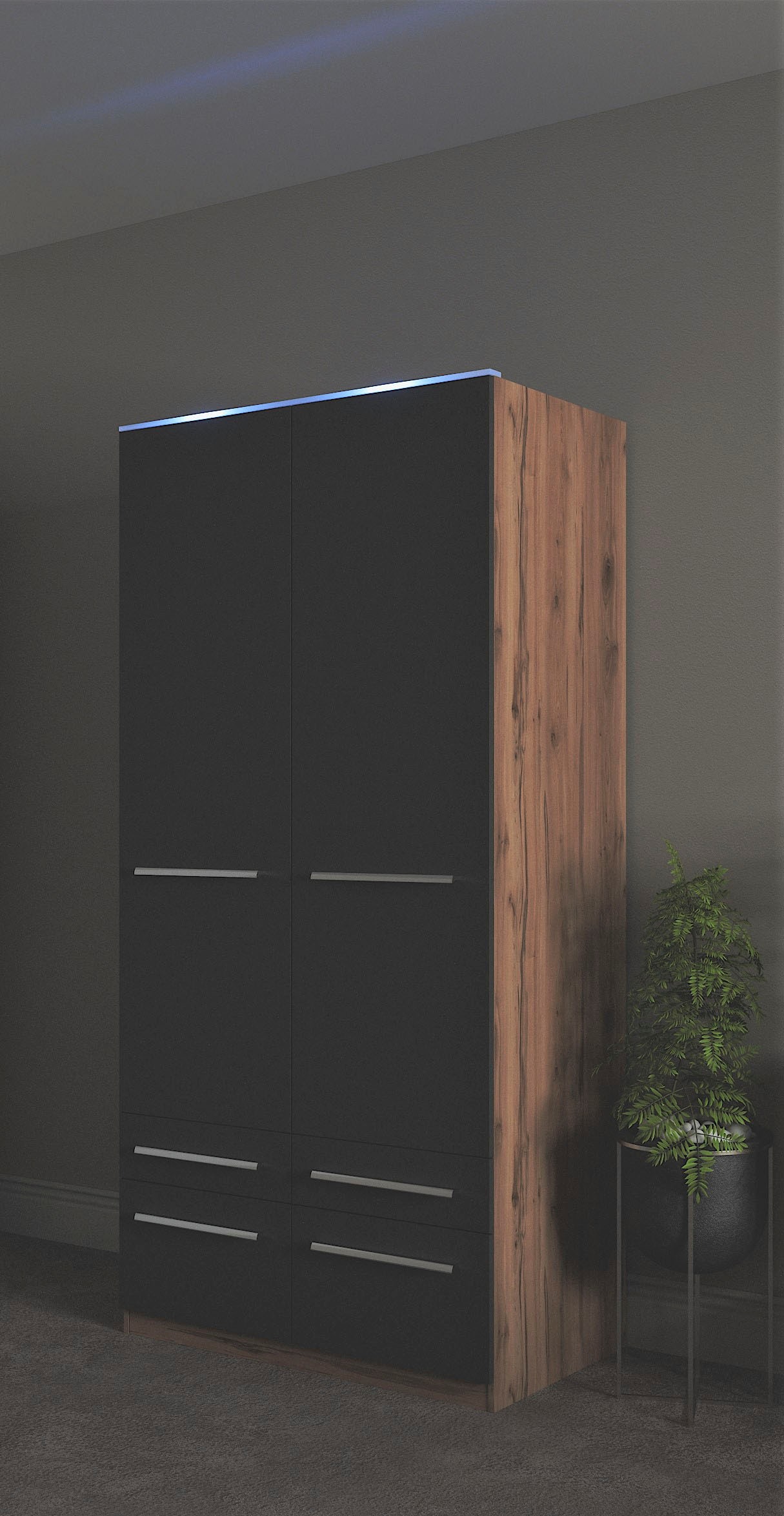 priess Kleiderschrank »Schrank Garderobe Wäscheschrank Barcelona in 5 Breit günstig online kaufen