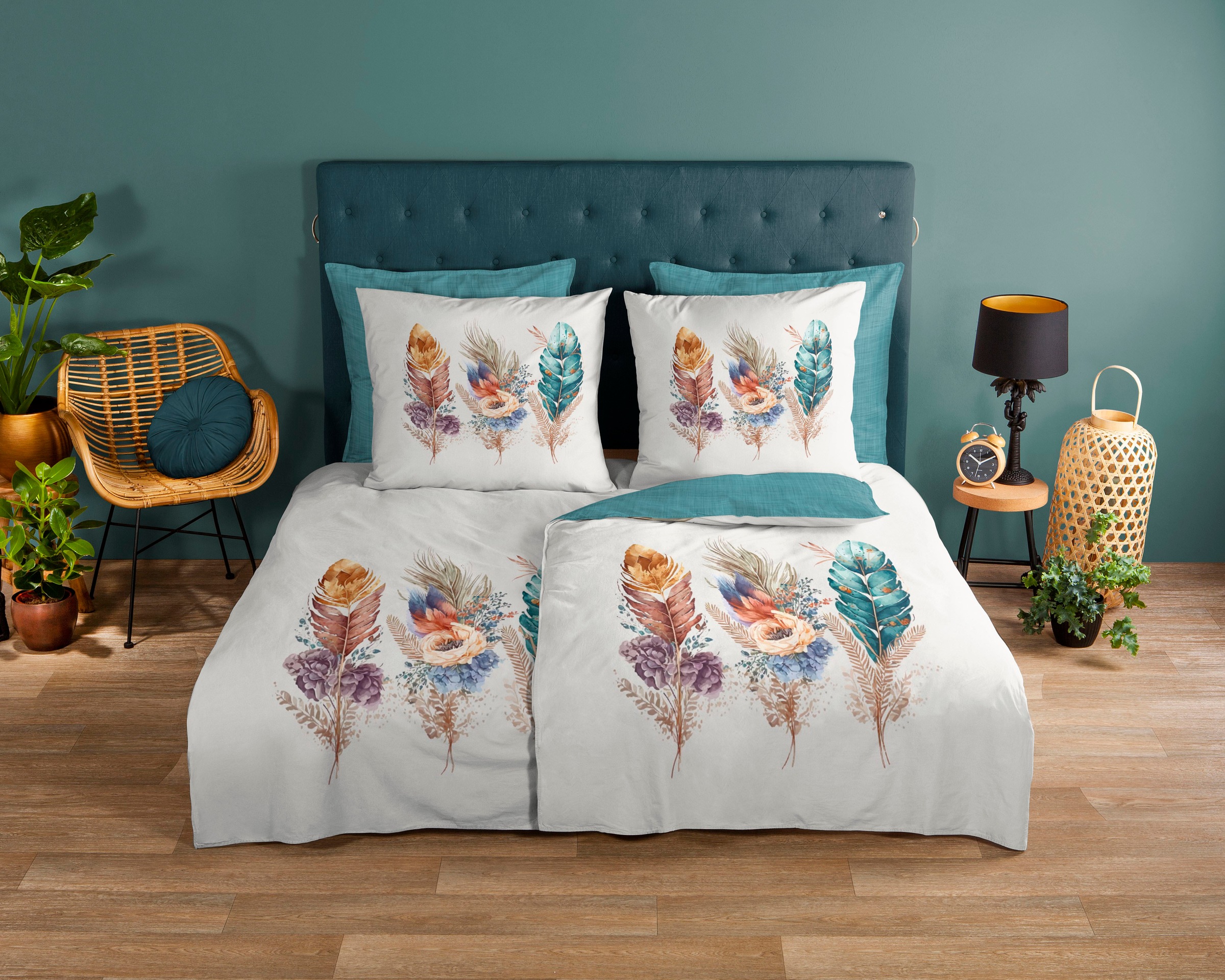 good morning Wendebettwäsche »Jolly«, Biber, 135x200, Winter, Warm, Reißver günstig online kaufen