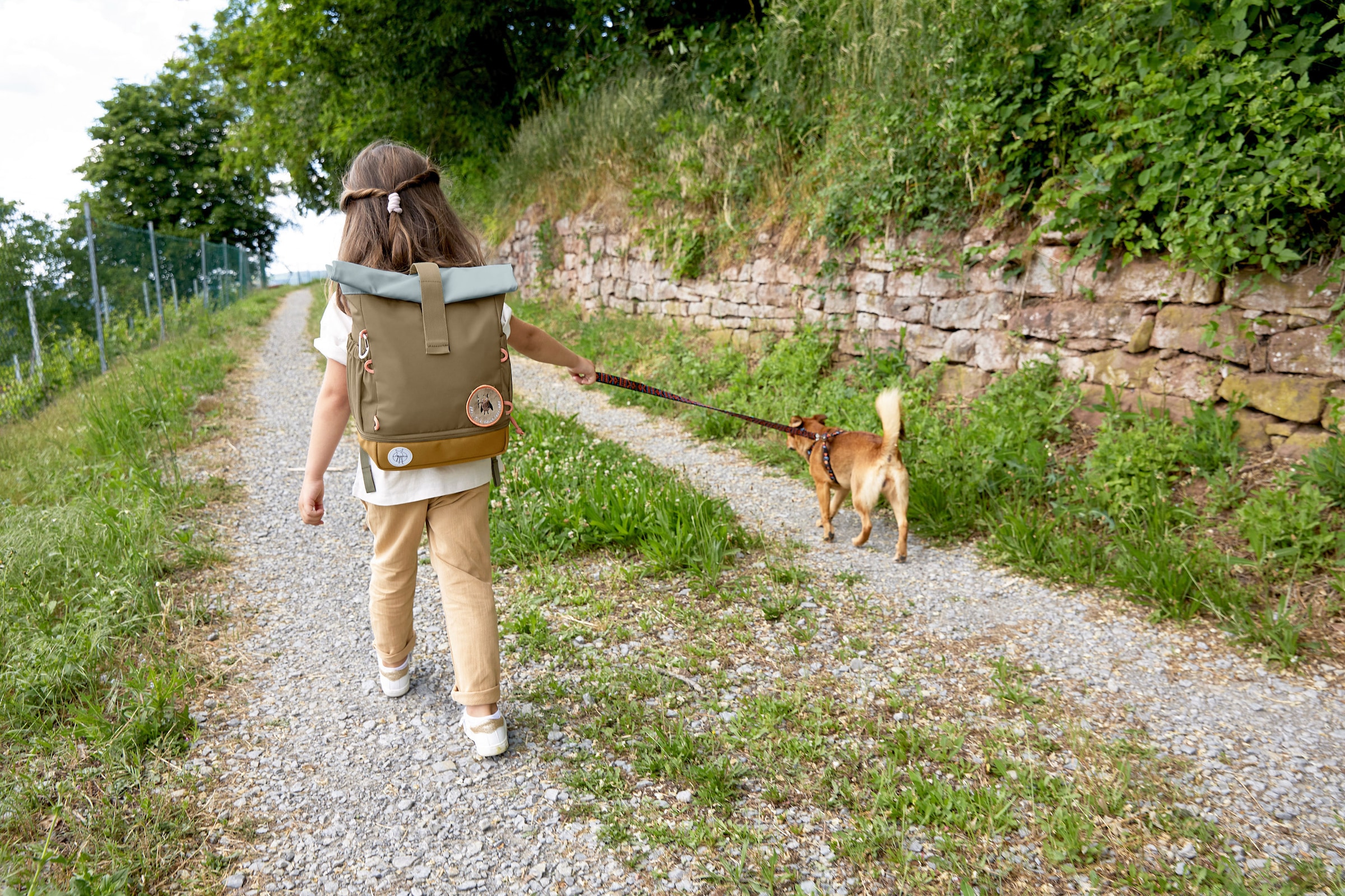 LÄSSIG Kinderrucksack »Nature, Mini Rolltop Backpack, Olive«, Reflektoren,  aus recycelten PET-Flaschen online kaufen