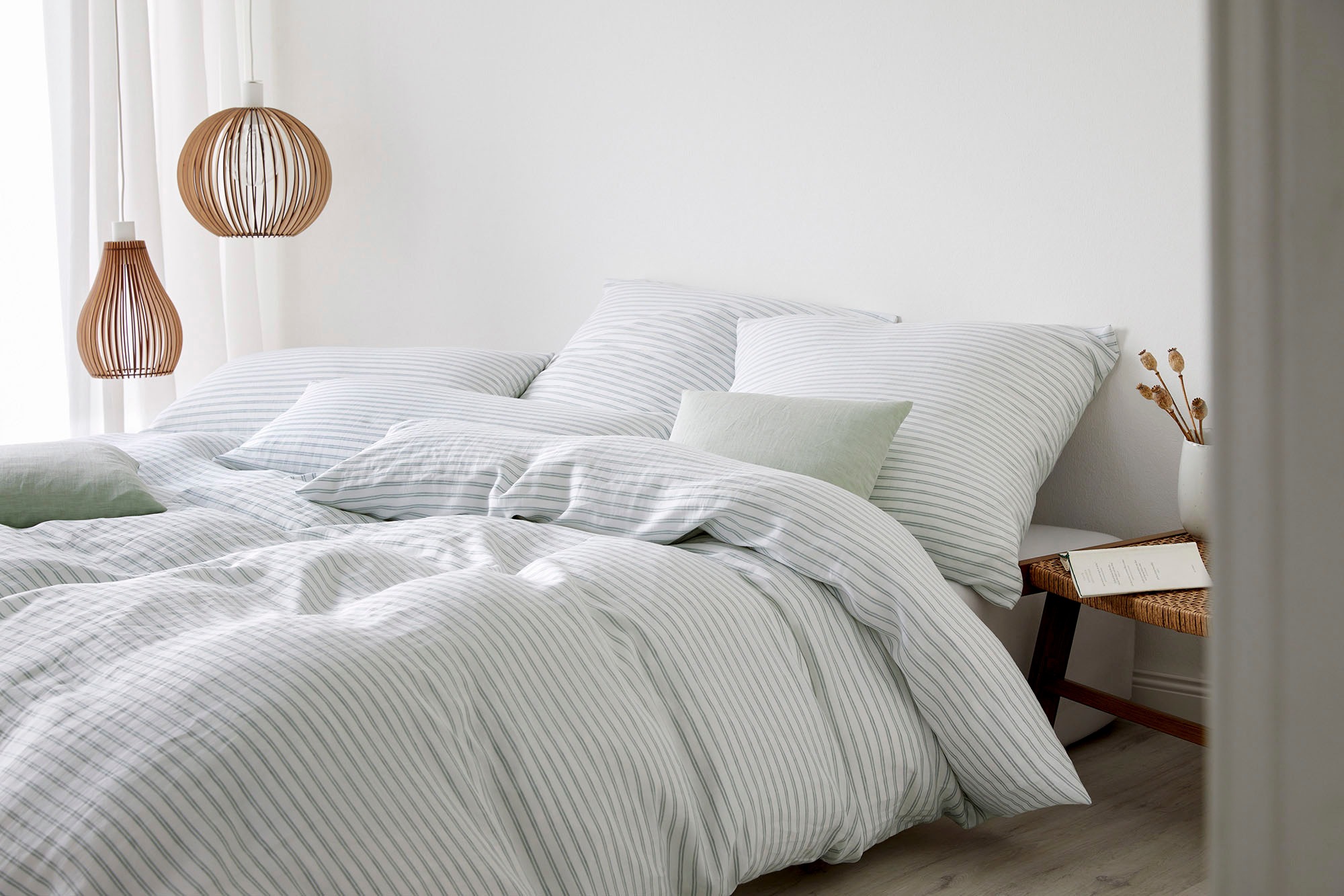 Elegante Bettwäsche »Delicate« 2 Stk. tlg. angenehmes Hautgefühl günstig online kaufen