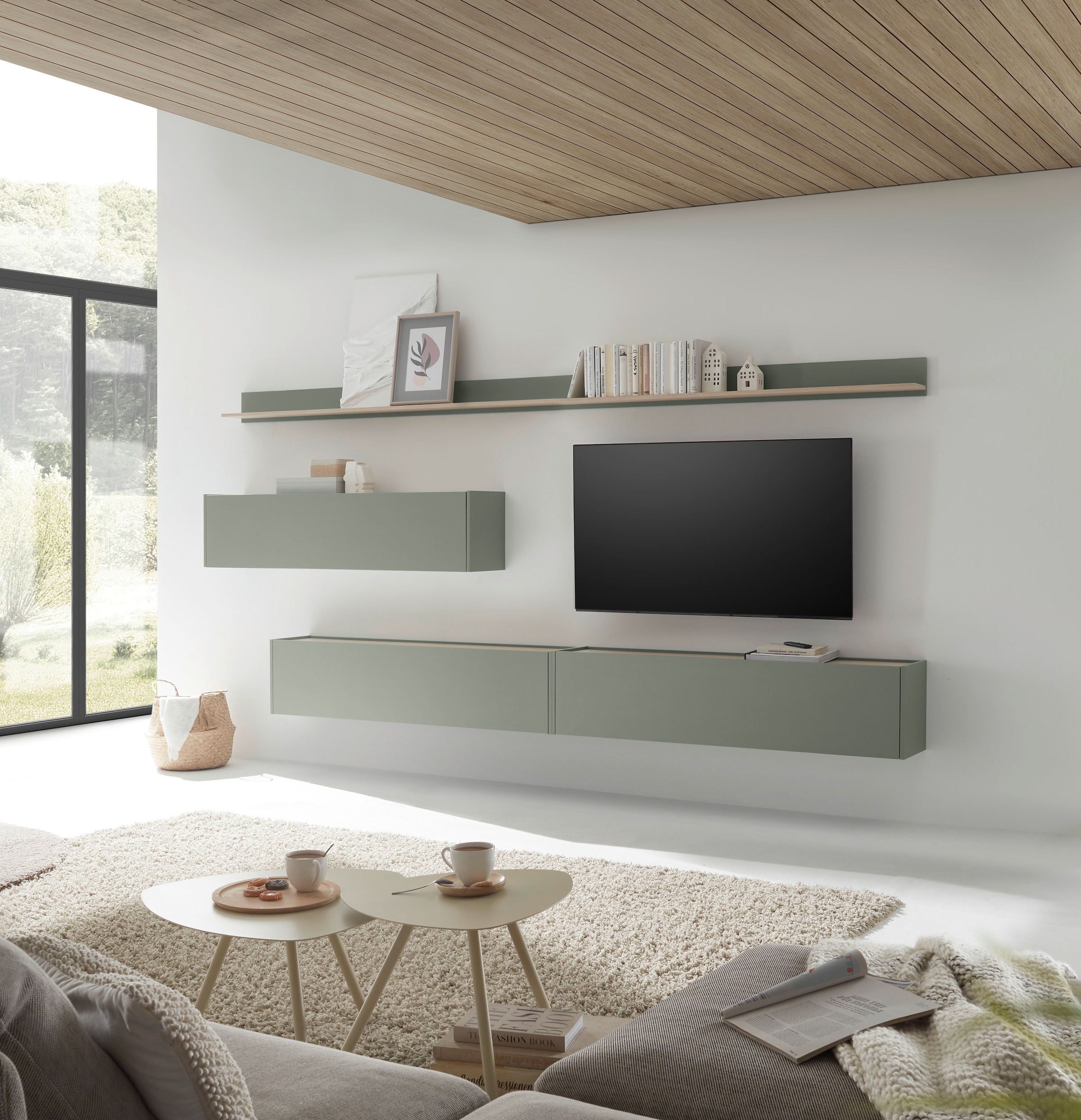 Home affaire Wohnwand »City/Giron, moderne Anbauwand, Komplettset in vielen Farben verfügbar« Set, 5 Stk. tlg.