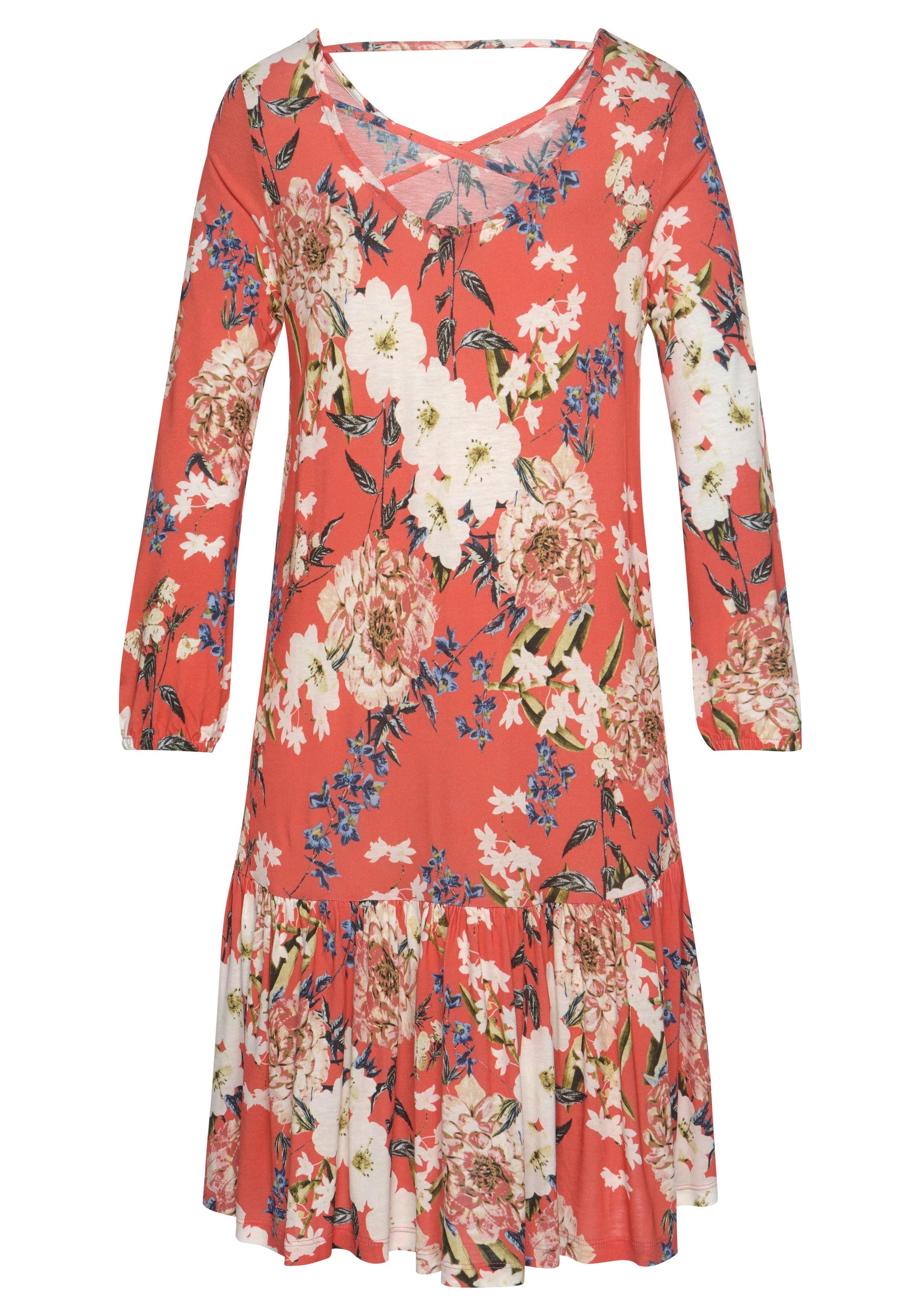 s.Oliver Jerseykleid, jetzt mit Blumenprint bestellen