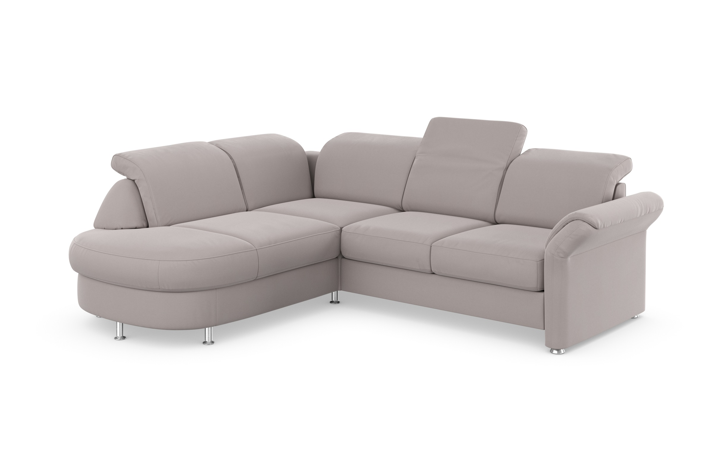 sit&more Ecksofa »Apulia L-Form«, wahlweise Bettfunktion, Bettkasten und Kopf- und Armteilverstellung
