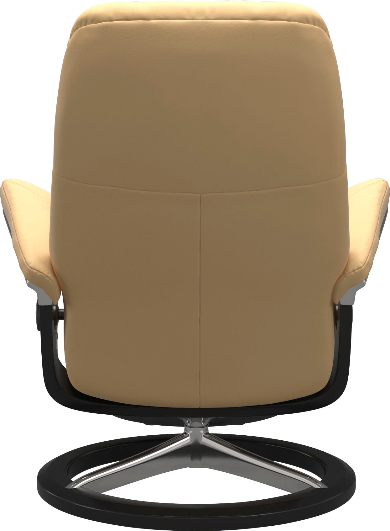 Stressless® Relaxsessel »Consul«, (Set, Relaxsessel mit Hocker), mit Hocker, mit Signature Base, Größe S, Gestell Schwarz