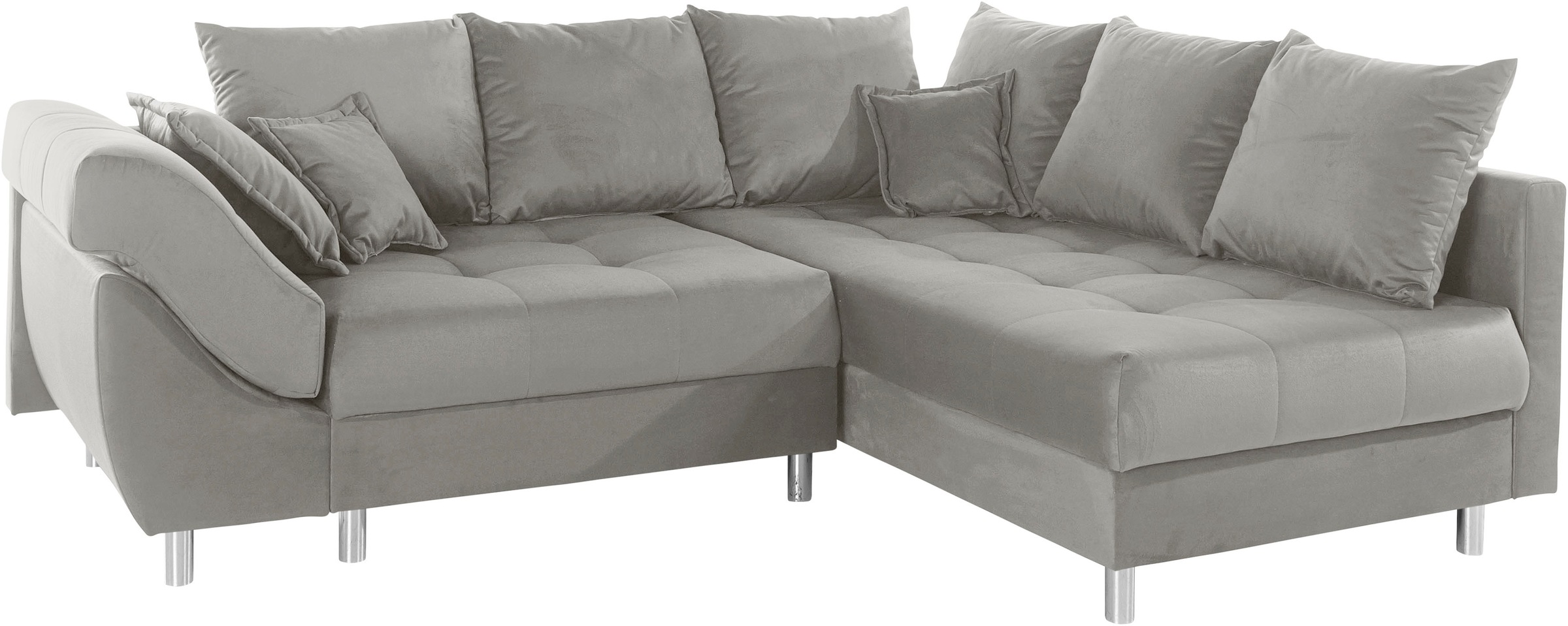 COLLECTION AB Ecksofa Joseli,  mit Zier- und Rückenkissen, komfortable Schanzen-Armlehne