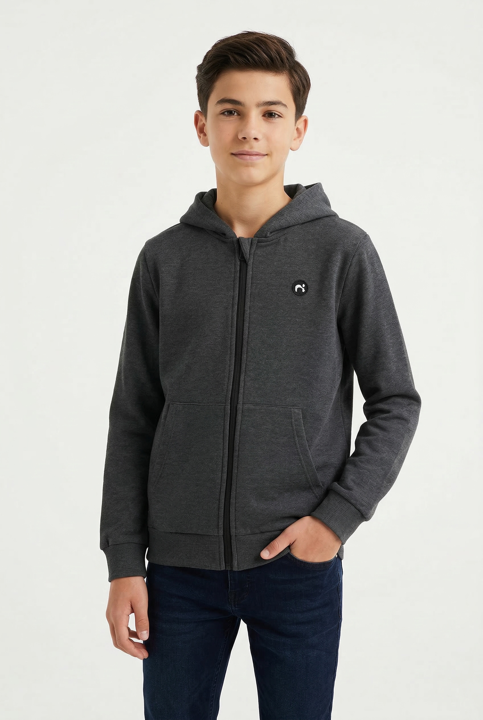Name It Kapuzensweatjacke »NKMVIMO LS SWEAT CARD BRU NOOS«