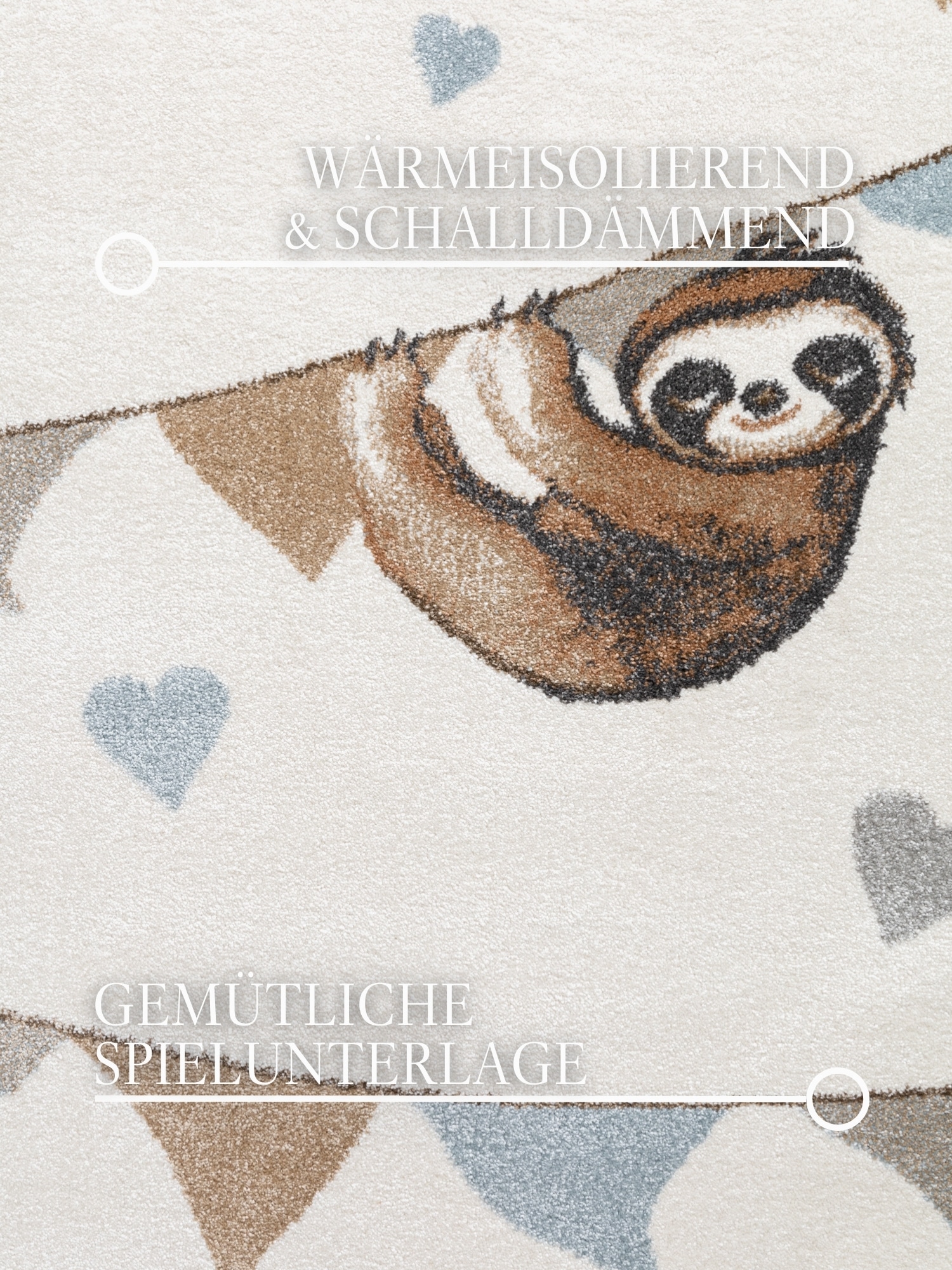 Villeroy & Boch Kinderteppich »Walk like an Elephant Rainbow Party Teppich« rechteckig 9 mm Höhe Spielteppich weich, Kinderzimmer, Boho Kids Spielunterlage, Tieremotiv