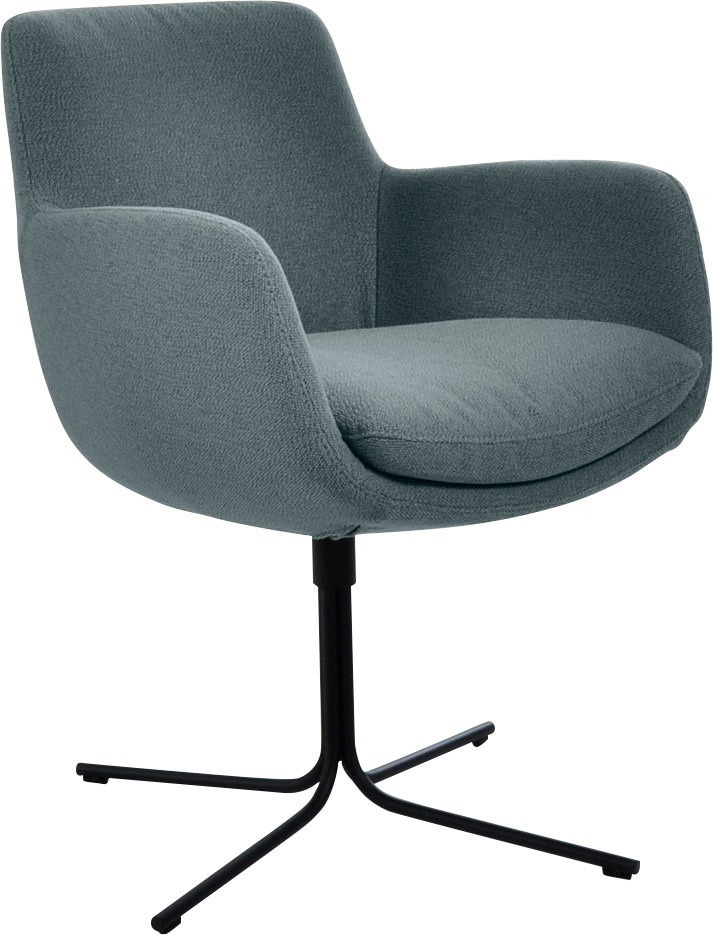 K+W Komfort & Wohnen Drehstuhl »Pego« () filigranem 4-Fuß-Gestell in schwar günstig online kaufen