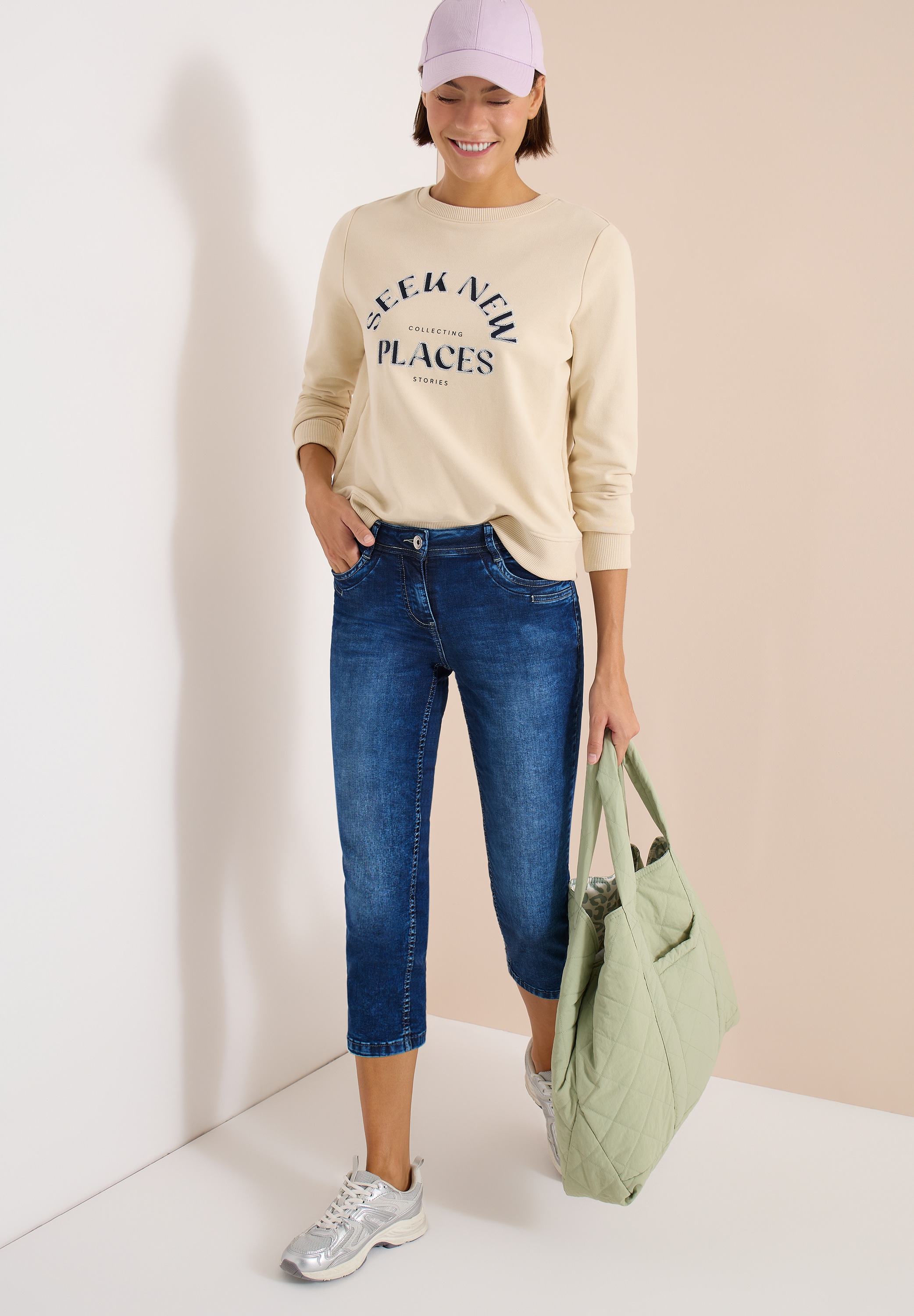 Cecil 3/4-Jeans »Style Scarlett« Slim Leg Jeans mit Stretch