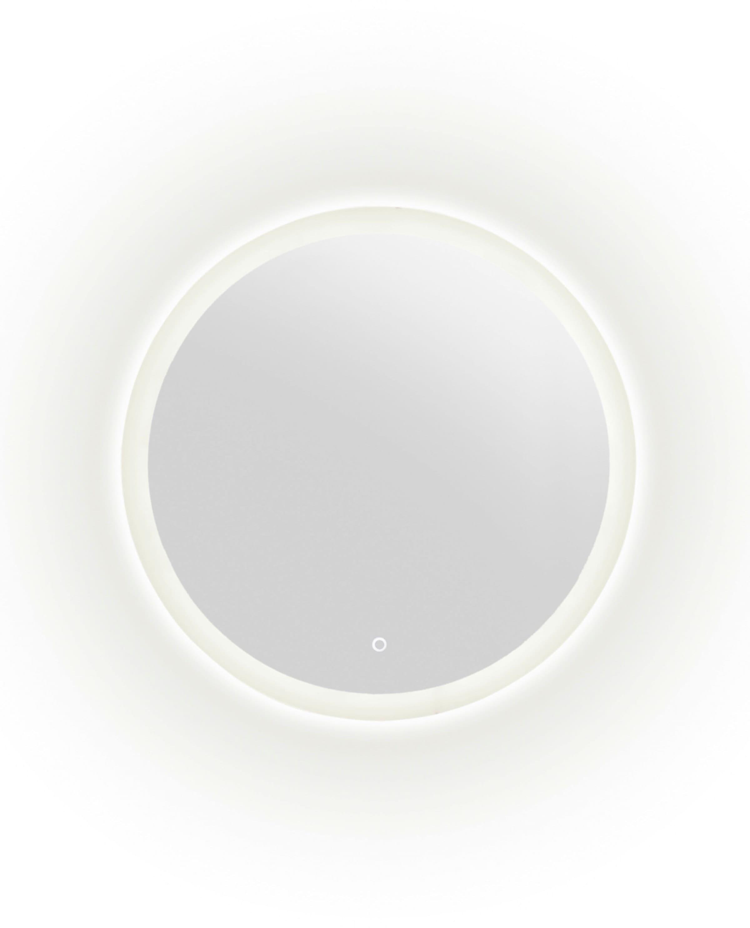 Home affaire Badmöbel-Set »Detroit, Bad im Industrialdesign, inkl. LED, 2-teiliges Badezimmer«, (2 St.), Unterschrank mit offenen Fächern & Stauraum, holzfarben, Rundspiegel
